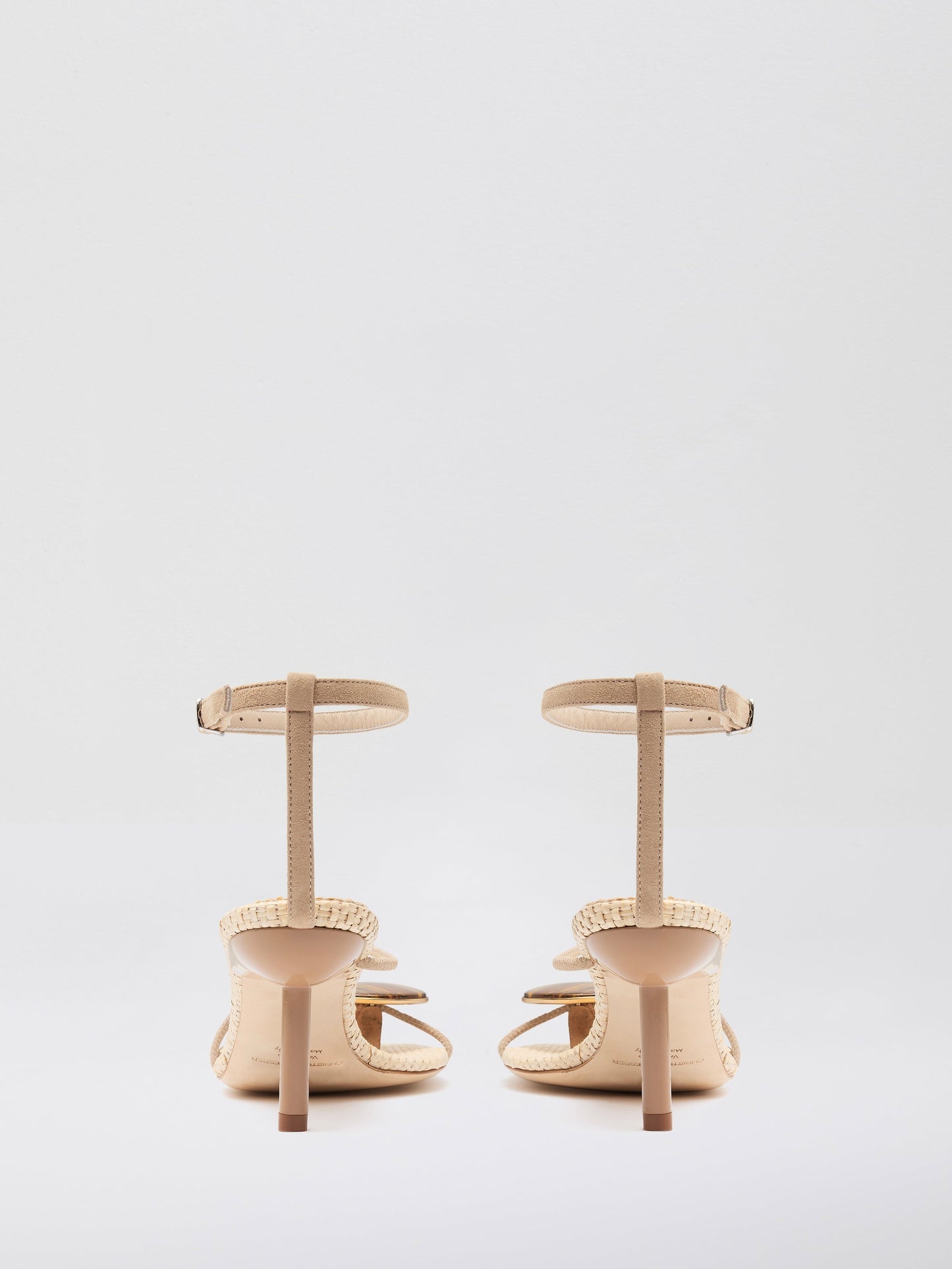 Christopher Esber Doma Stoned Raffia Heel (Eye)