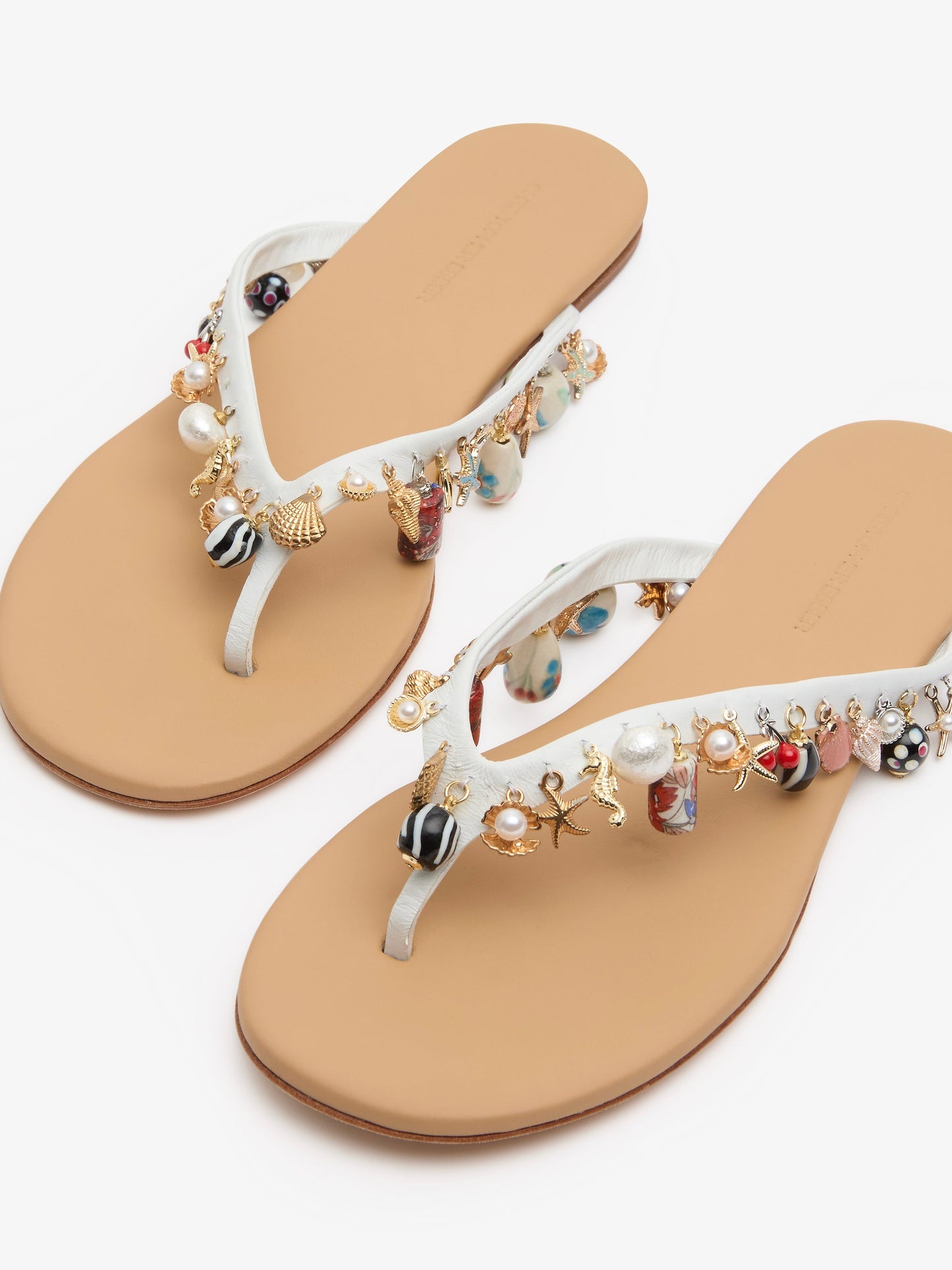 CHRISTOPHER ESBER Memento Charm Flip Flop (White)