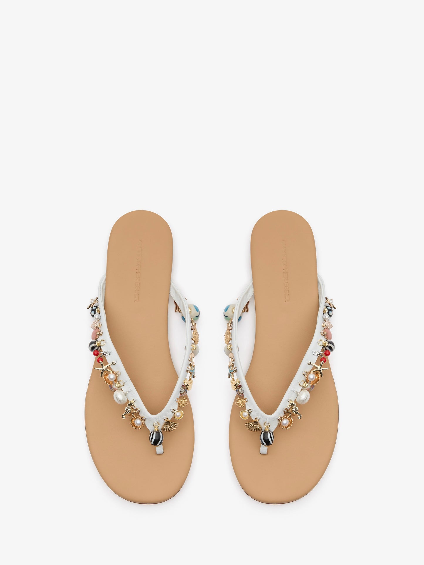 CHRISTOPHER ESBER Memento Charm Flip Flop (White)