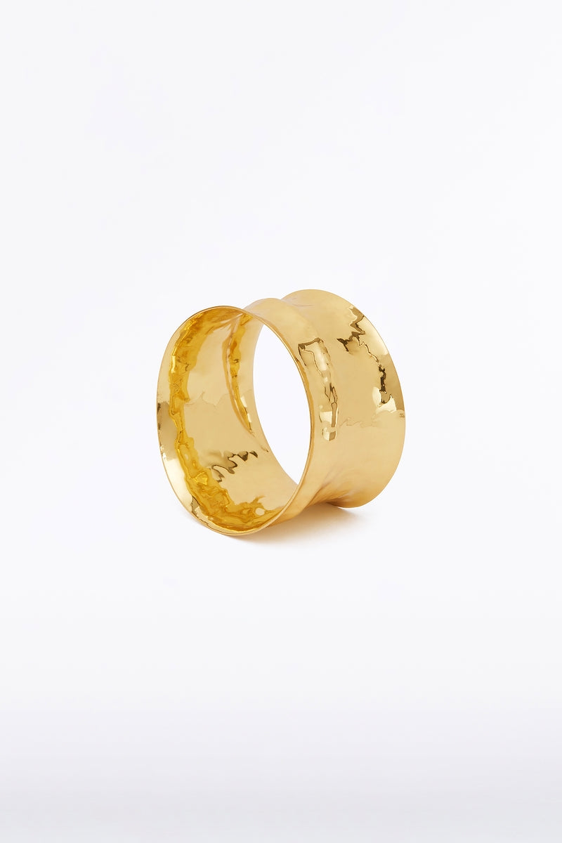 Carla Zampatti Small Organic Bangle (Gold)