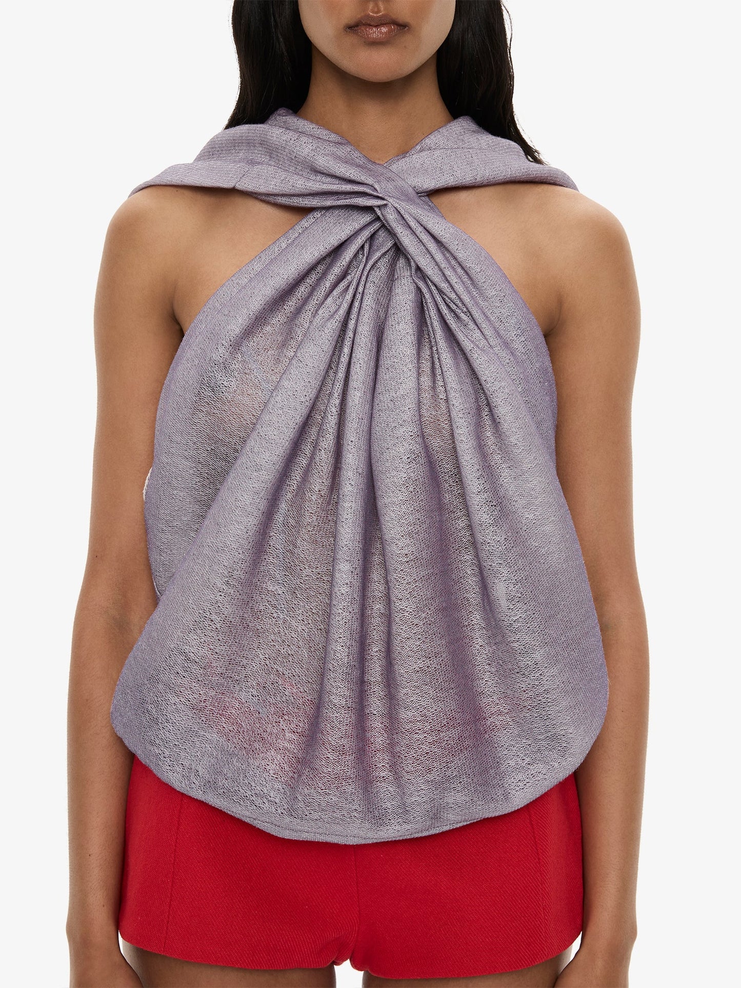 CHRISTOPHER ESBER Piled Hooded Top (Lilac)