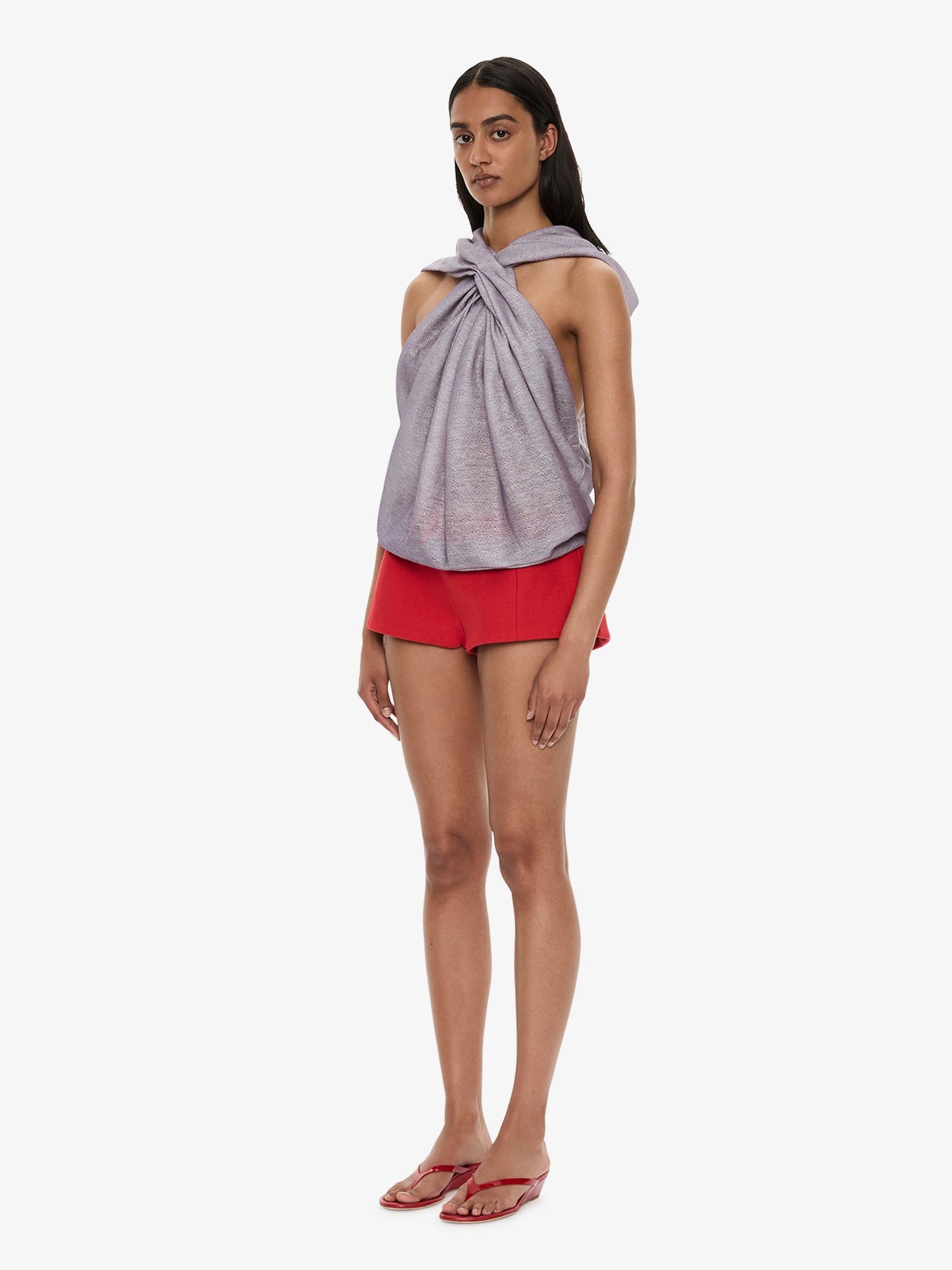 CHRISTOPHER ESBER Piled Hooded Top (Lilac)