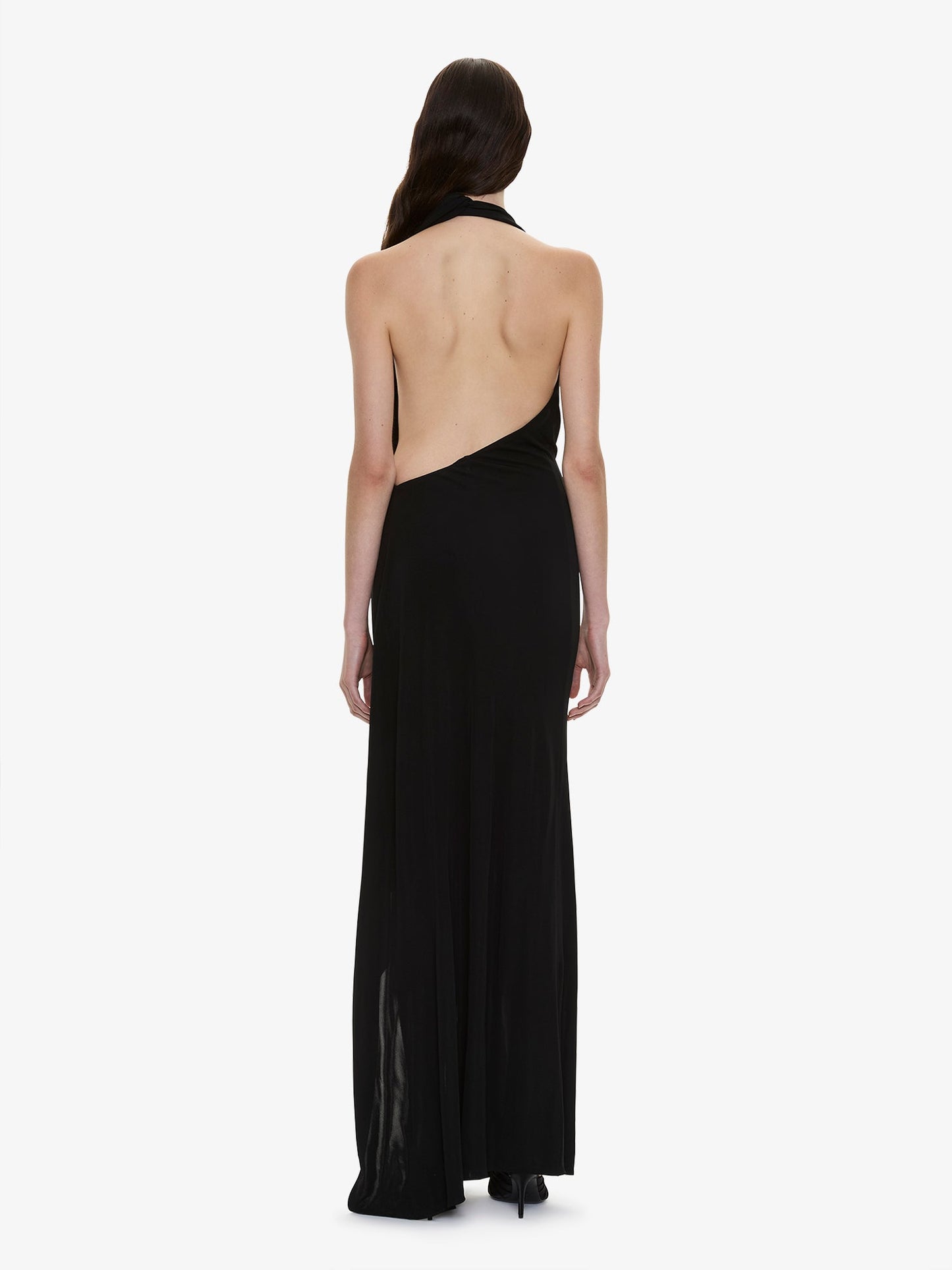 CHRISTOPHER ESBER Spire Cascade Gown (Black)