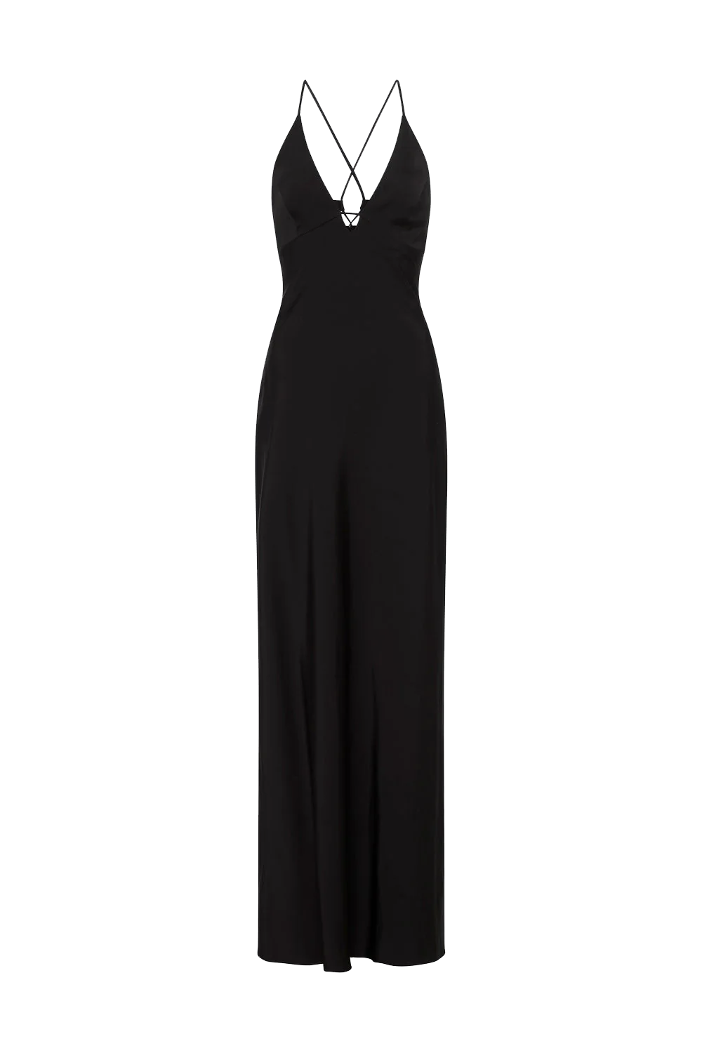 Time To Shine Slip Dress (Black)