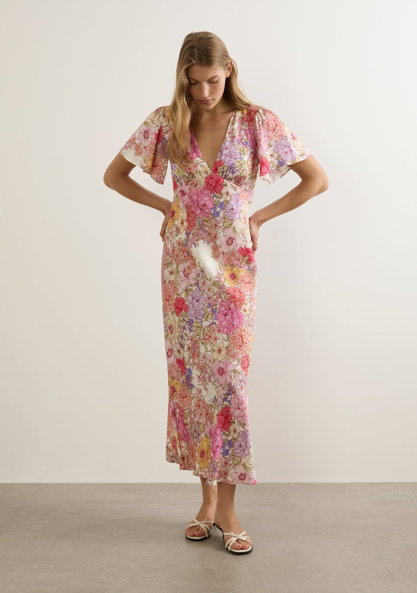 Image of Dresses. Productname: Auguste The Label Calais Midi Dress in Pink colour by brand - Auguste The Label