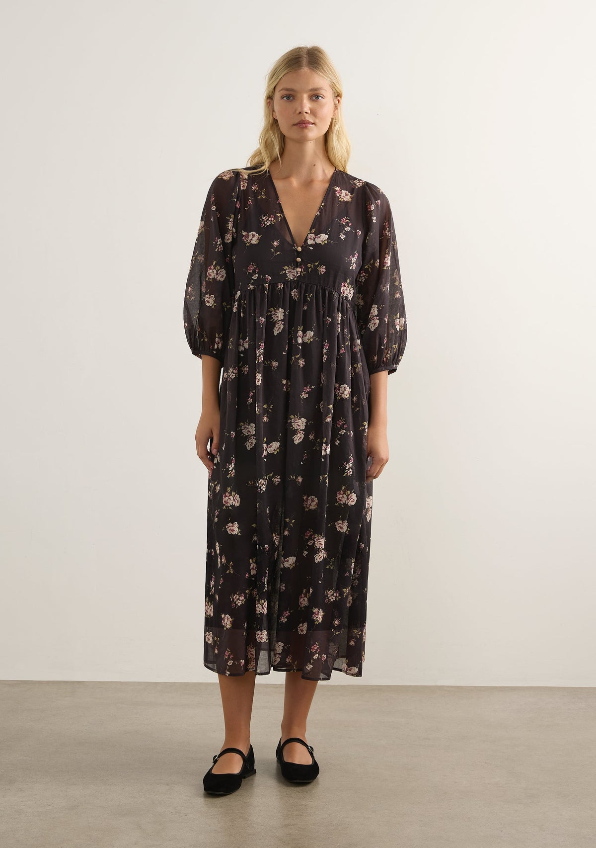 Image of Dresses. Productname: Auguste The Label Ellis Midi Dress in Black colour by brand - Auguste The Label