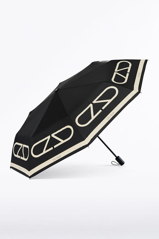 Image of Accessories. Product name - Cz Logo Umbrella in Black colour by brand - Carla Zampatti