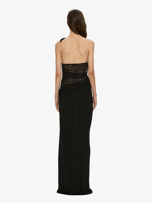 CHRISTOPHER ESBER Concave Wired Lace Gown (Black)