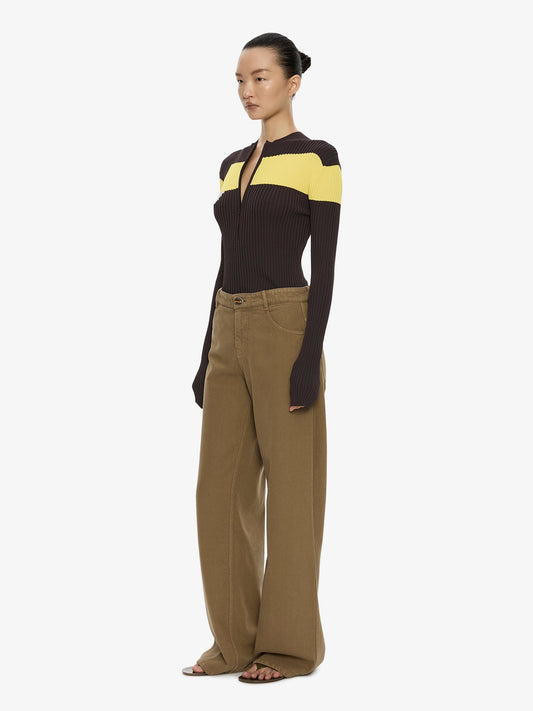 CHRISTOPHER ESBER Relaxed Denim Quartz Jean (Khaki)