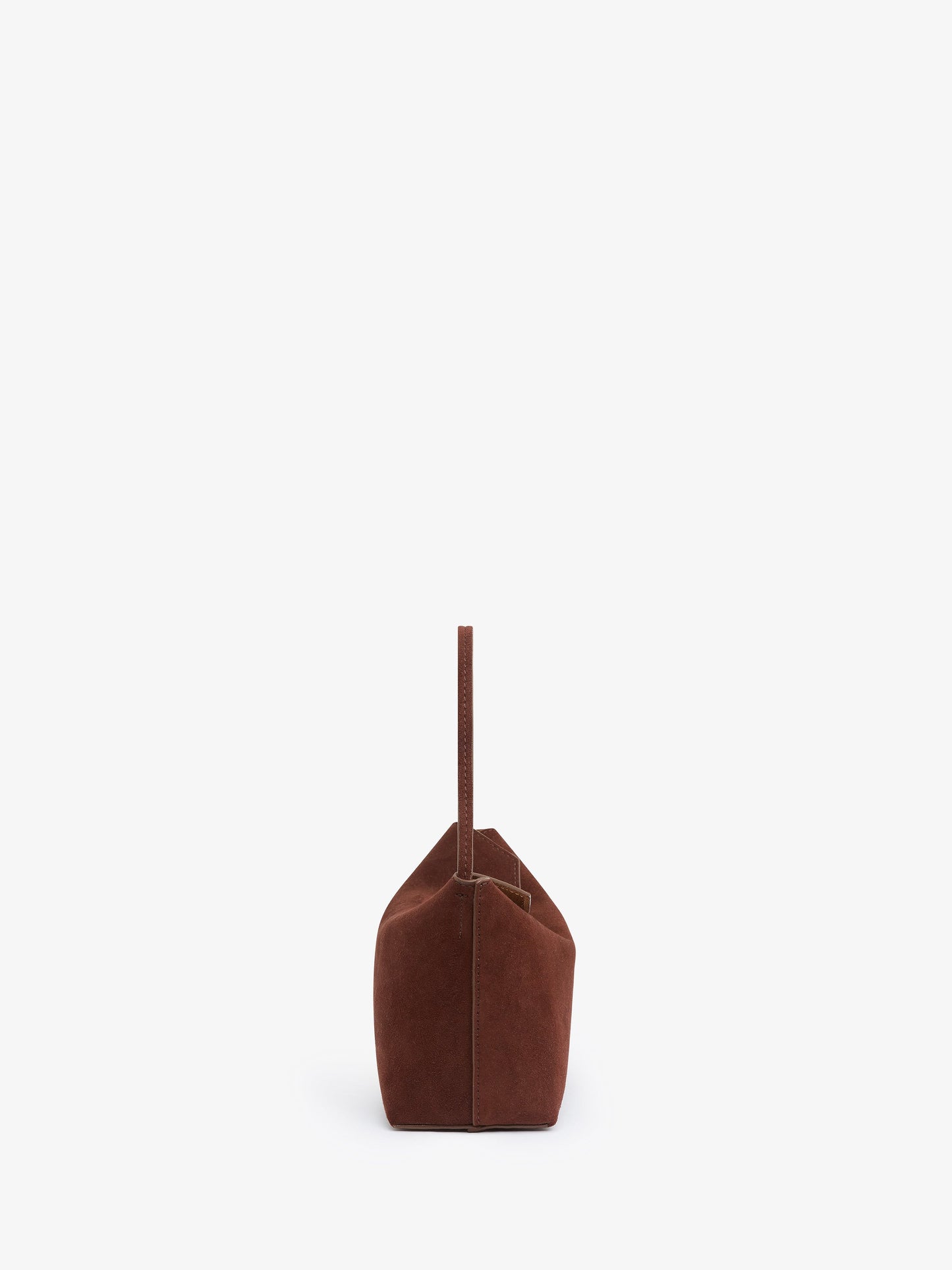 CHRISTOPHER ESBER Turnlock Suede Mini Bag (Espresso)