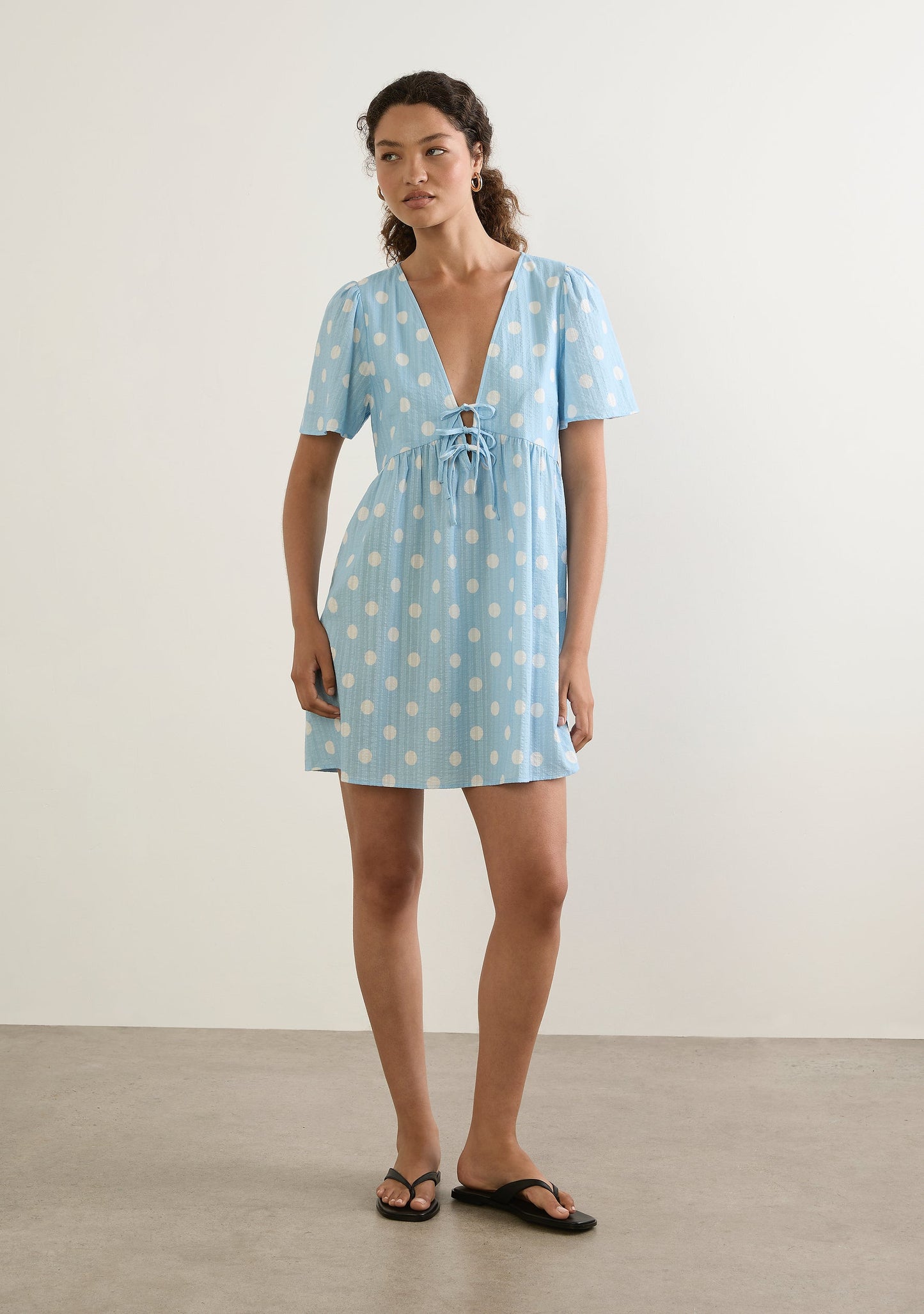 Image of Dresses. Productname: Auguste The Label Valentina Mini Dress in Blue colour by brand - Auguste The Label