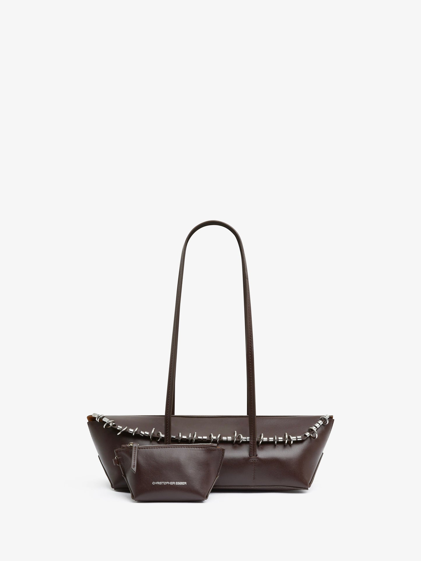 CHRISTOPHER ESBER Gondola Pierced Mini Tote (Carob)