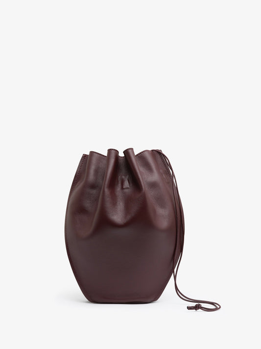 Image of Bags. Productname: CHRISTOPHER ESBER Agnes Pouch in Maroon colour by brand - CHRISTOPHER ESBER