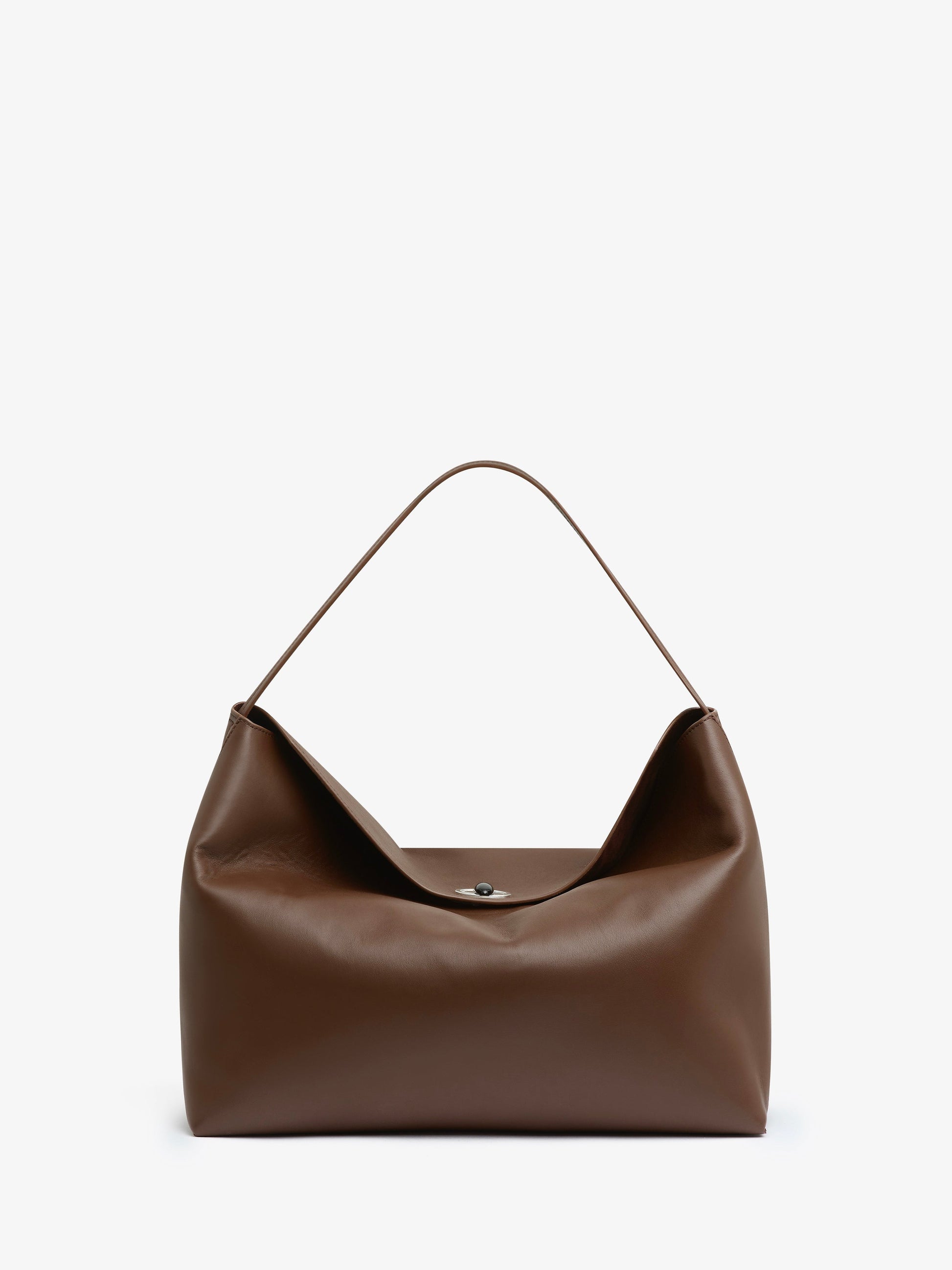 Image of Bags. Productname: CHRISTOPHER ESBER Turnlock Grande Shoulder Bag in Espresso colour by brand - CHRISTOPHER ESBER