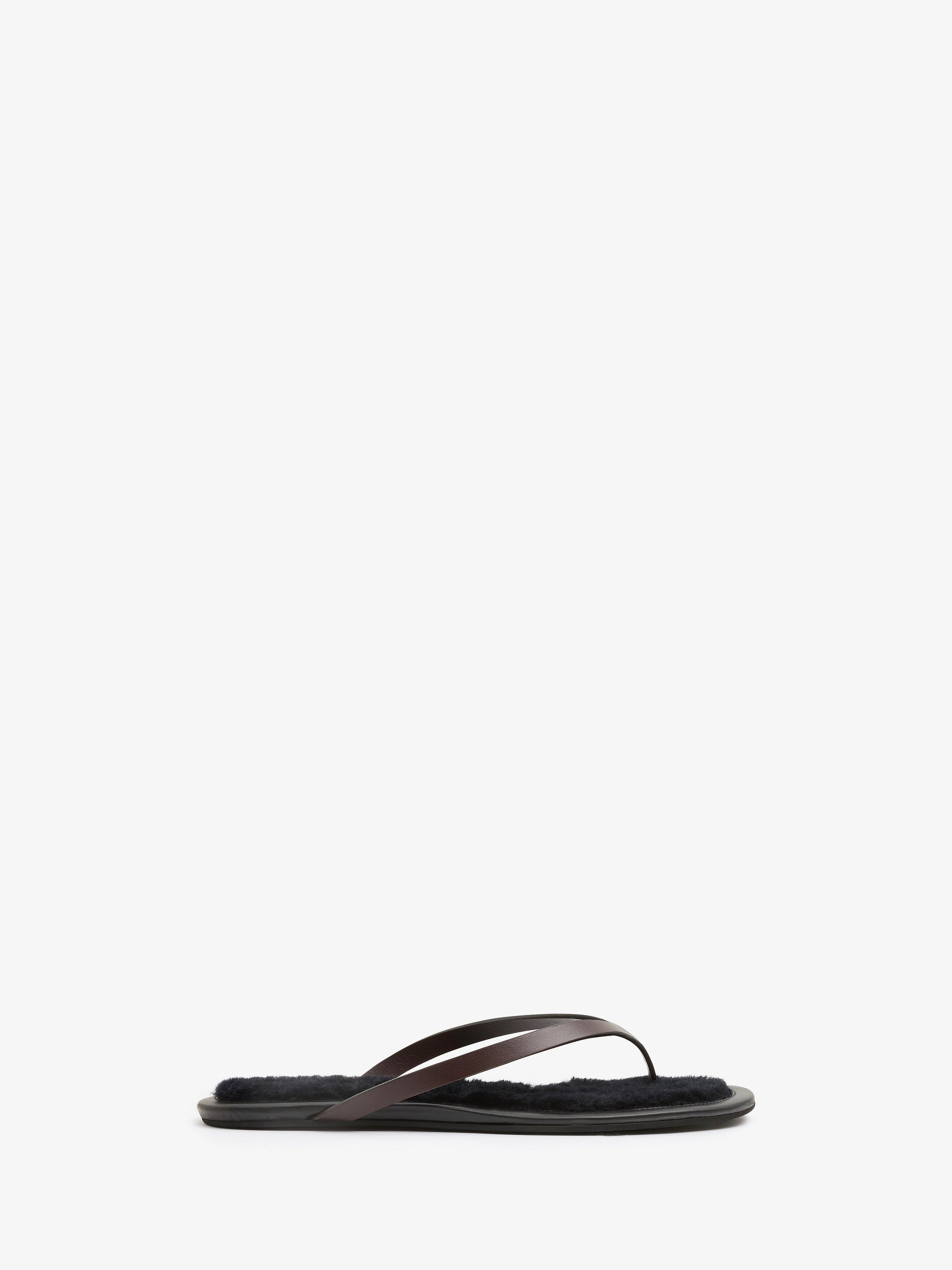 Image of Sandals. Productname: CHRISTOPHER ESBER Joan Flip Flop in Espresso colour by brand - CHRISTOPHER ESBER