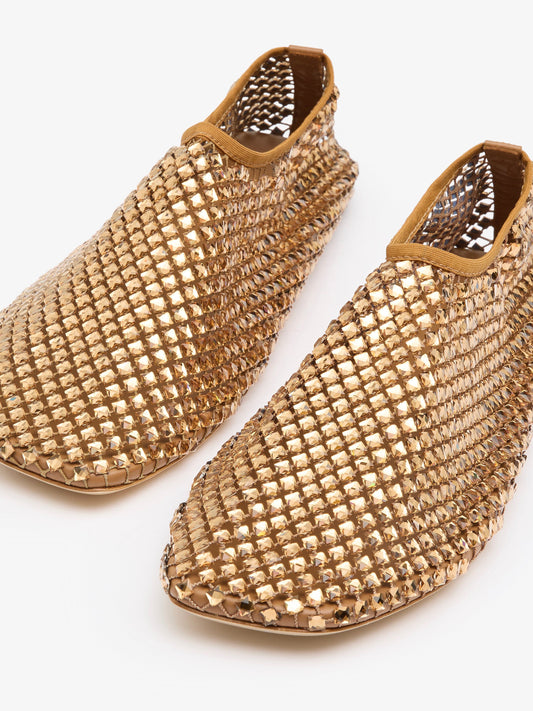 CHRISTOPHER ESBER Minette Bezeled Flat (Sepia)