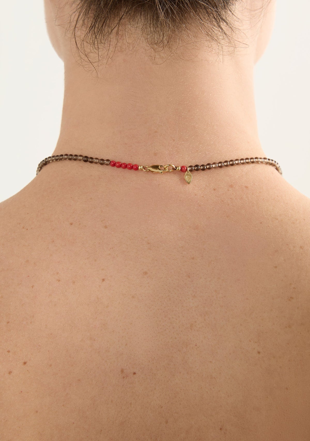 Auguste The Label Amulet Gemstone Necklace Smoky Quartz (Print)