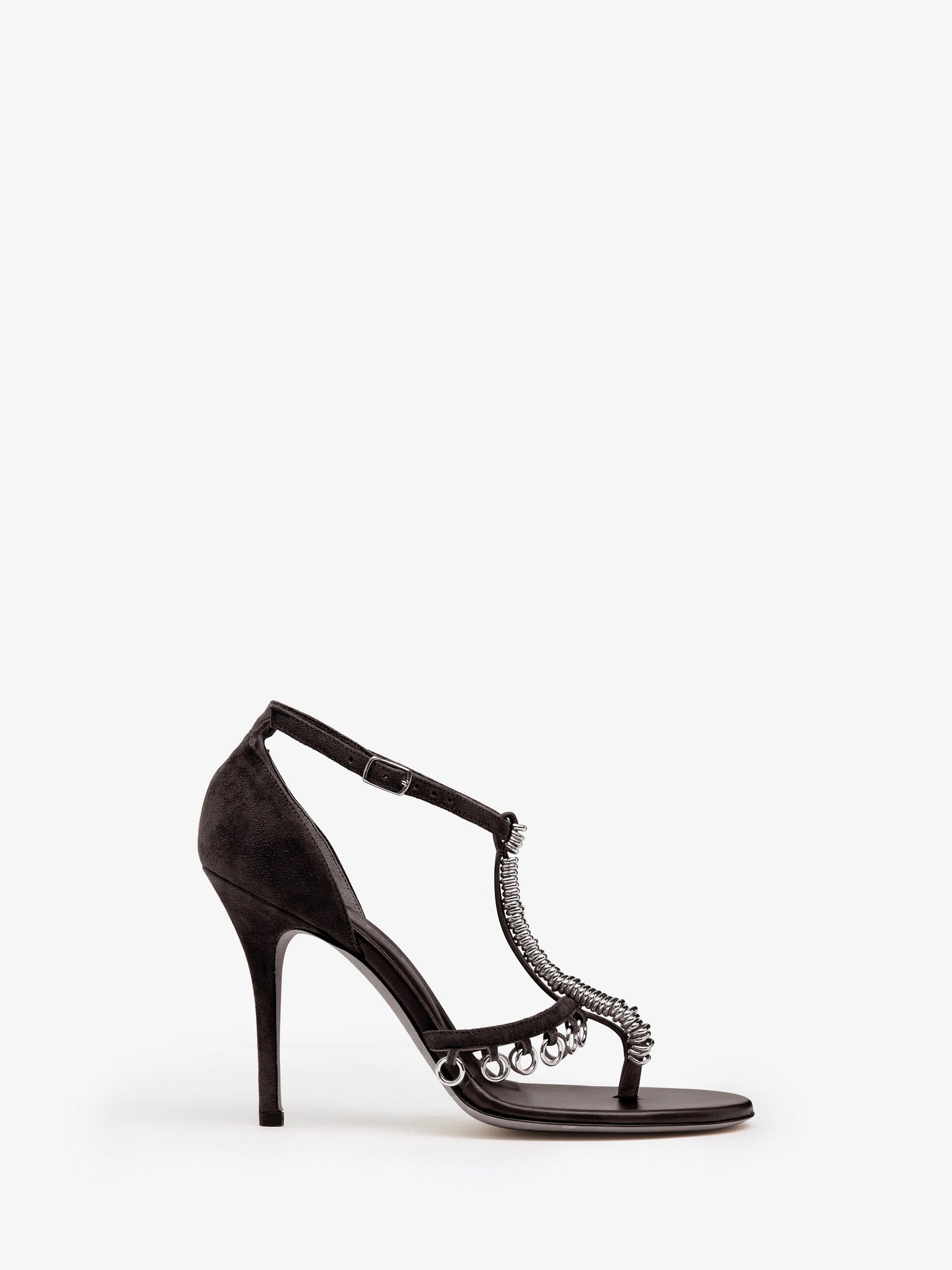 CHRISTOPHER ESBER Ludo Pierced Suede Heel (Espresso)