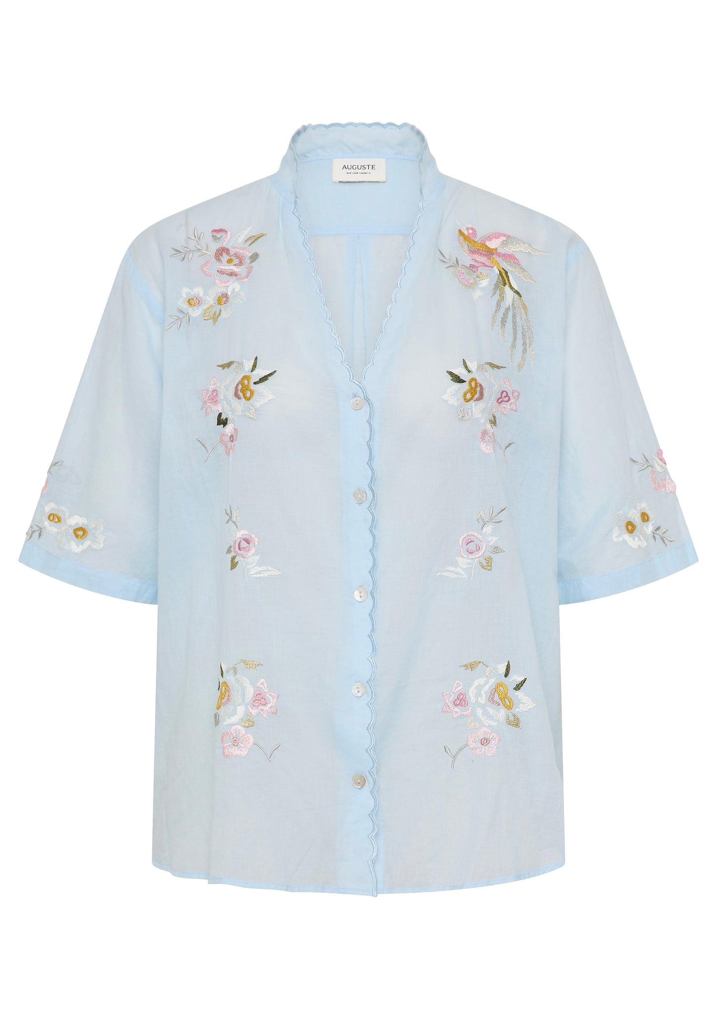 Auguste The Label Viola Embroidered Blouse (Blue)