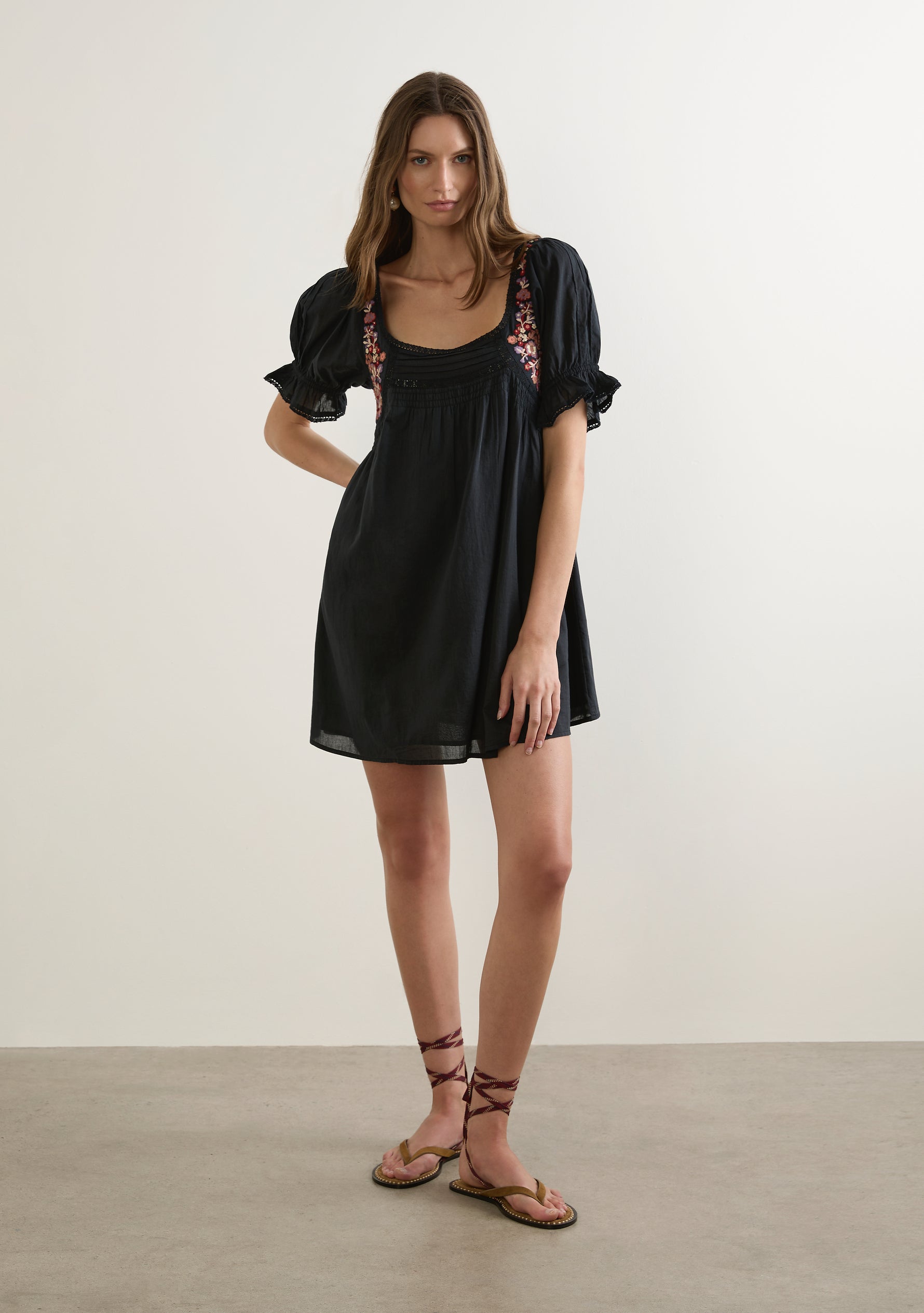 Image of Dresses. Productname: Auguste The Label Lana Mini Dress in Black colour by brand - Auguste The Label