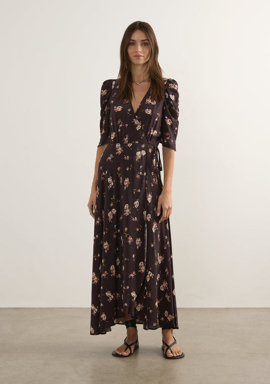 Image of Dresses. Productname: Auguste The Label Cara Wrap Maxi Dress in Black colour by brand - Auguste The Label