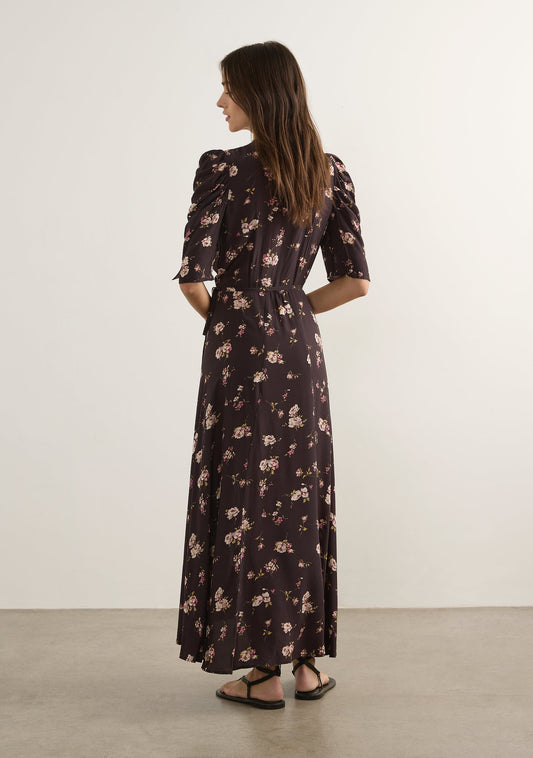 Auguste The Label Cara Wrap Maxi Dress (Black)