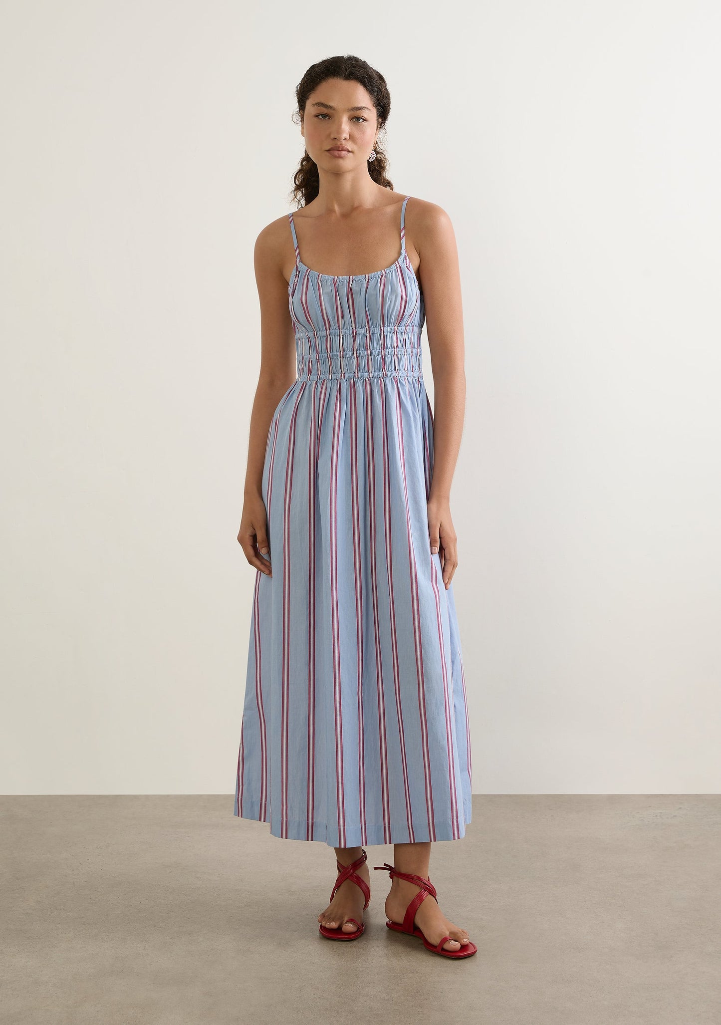 Auguste The Label Shivani Midi Dress (Blue)