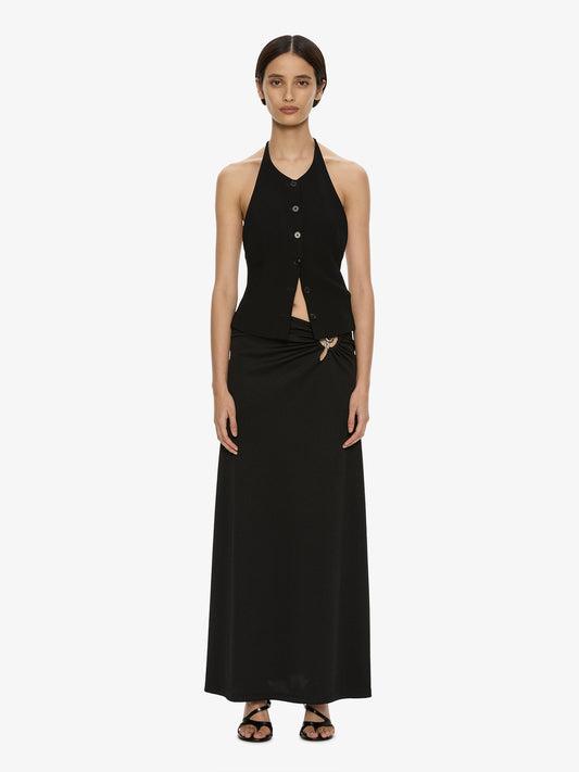 CHRISTOPHER ESBER Droplet Pendant Tailored Vest (Black)