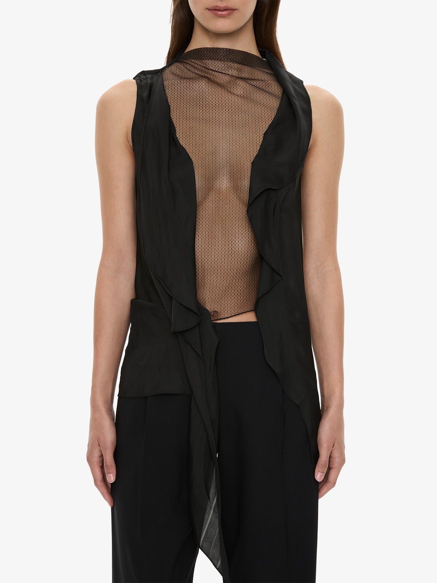 CHRISTOPHER ESBER Kacere Draped Top (Black)