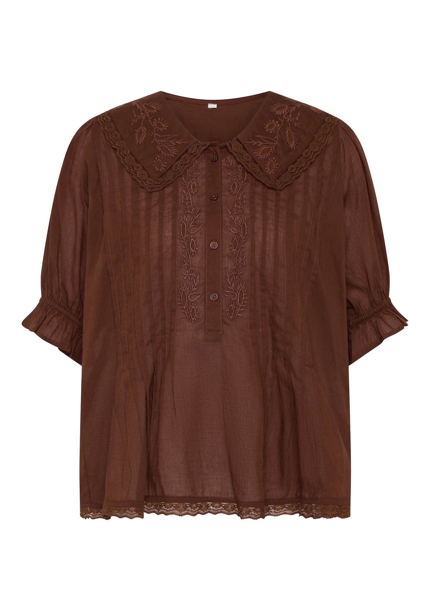 Auguste The Label Ellory Blouse (Tan/Brown)