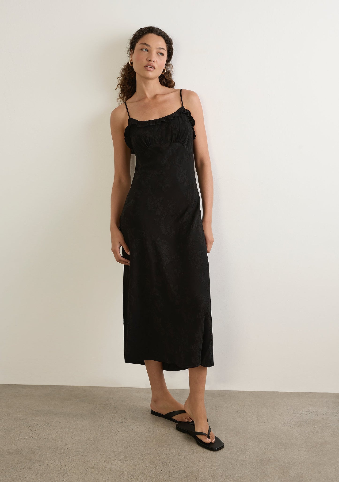 Auguste The Label Liss Midi Dress (Black)