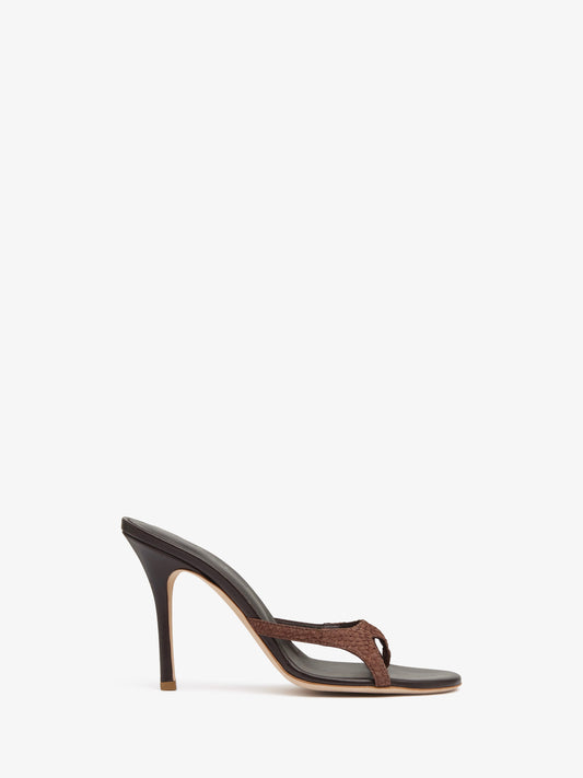 Image of Heels. Productname: Alocasia Heel in Chocolate colour by brand - CHRISTOPHER ESBER