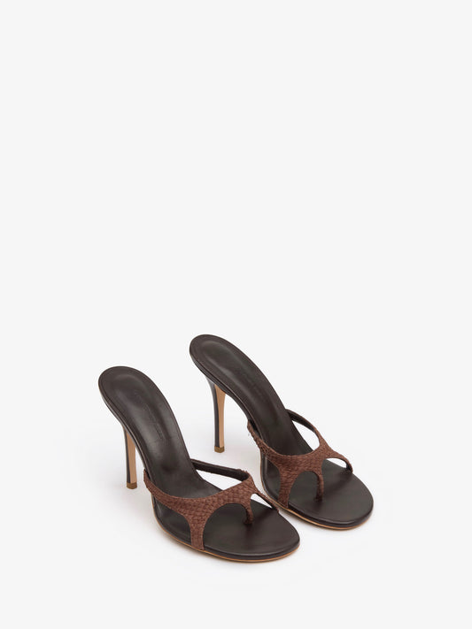 CHRISTOPHER ESBER Alocasia Heel (Chocolate)