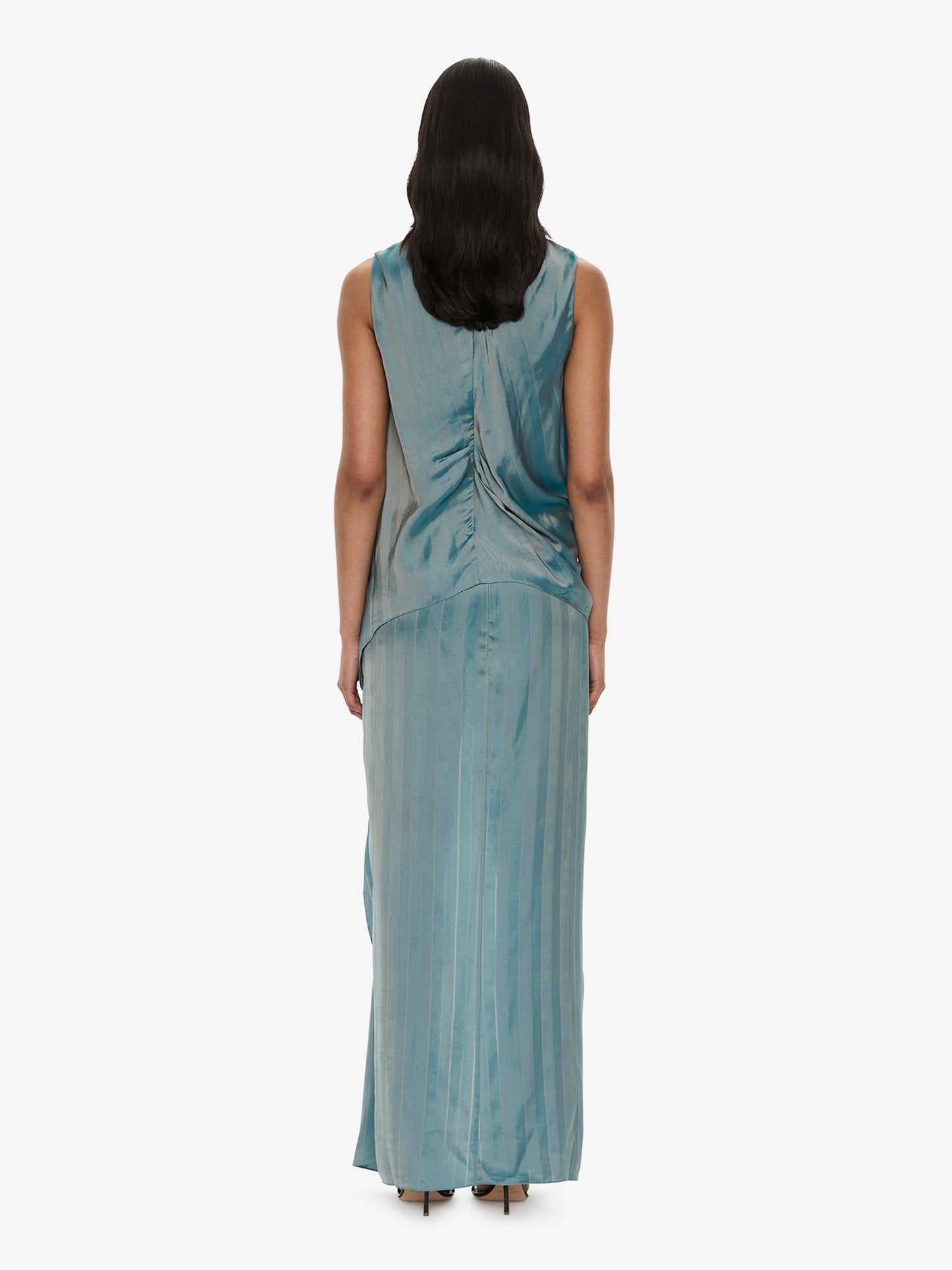 CHRISTOPHER ESBER Kacere Towel Drape Column Skirt (Green)