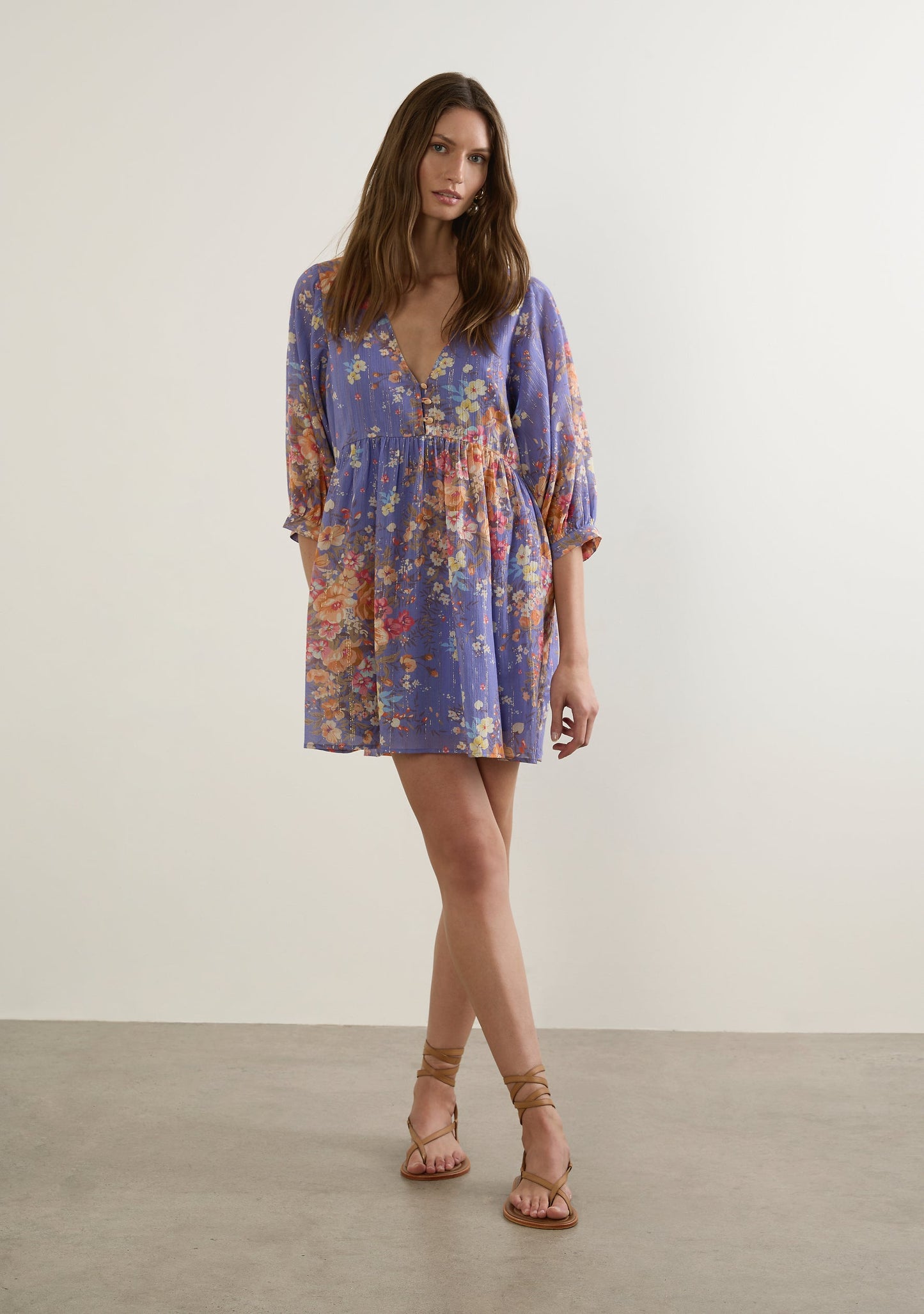 Auguste The Label Valley Mini Dress (Purple)