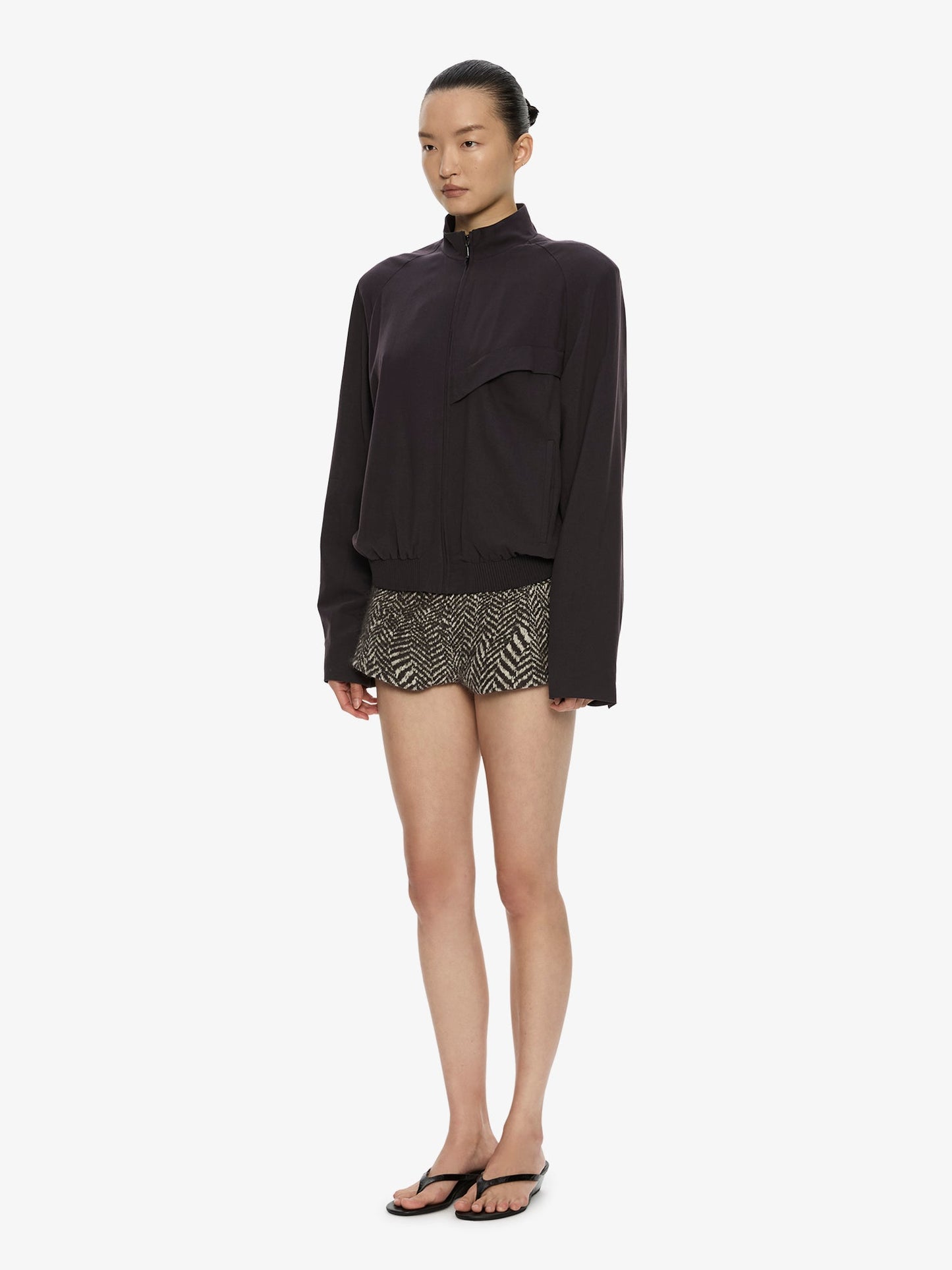 CHRISTOPHER ESBER Warped Herringbone Tailored Short (White)