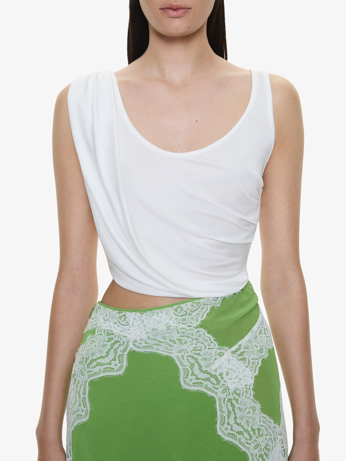 CHRISTOPHER ESBER Verve Twisted Tank Dress (White)