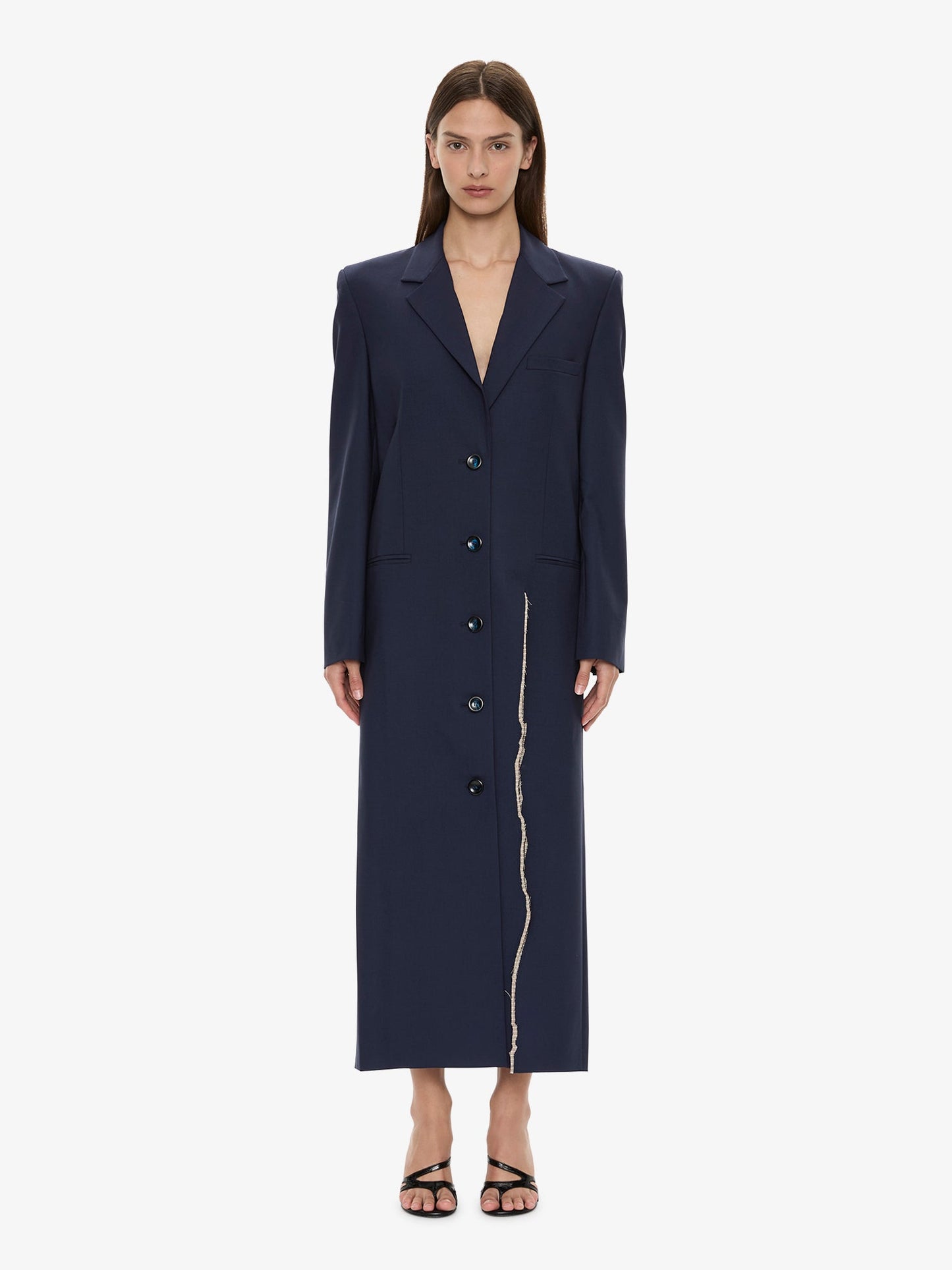 Image of Coats & Jackets. Product name - Torrent Tailored Coat in Ink colour by brand - CHRISTOPHER ESBER