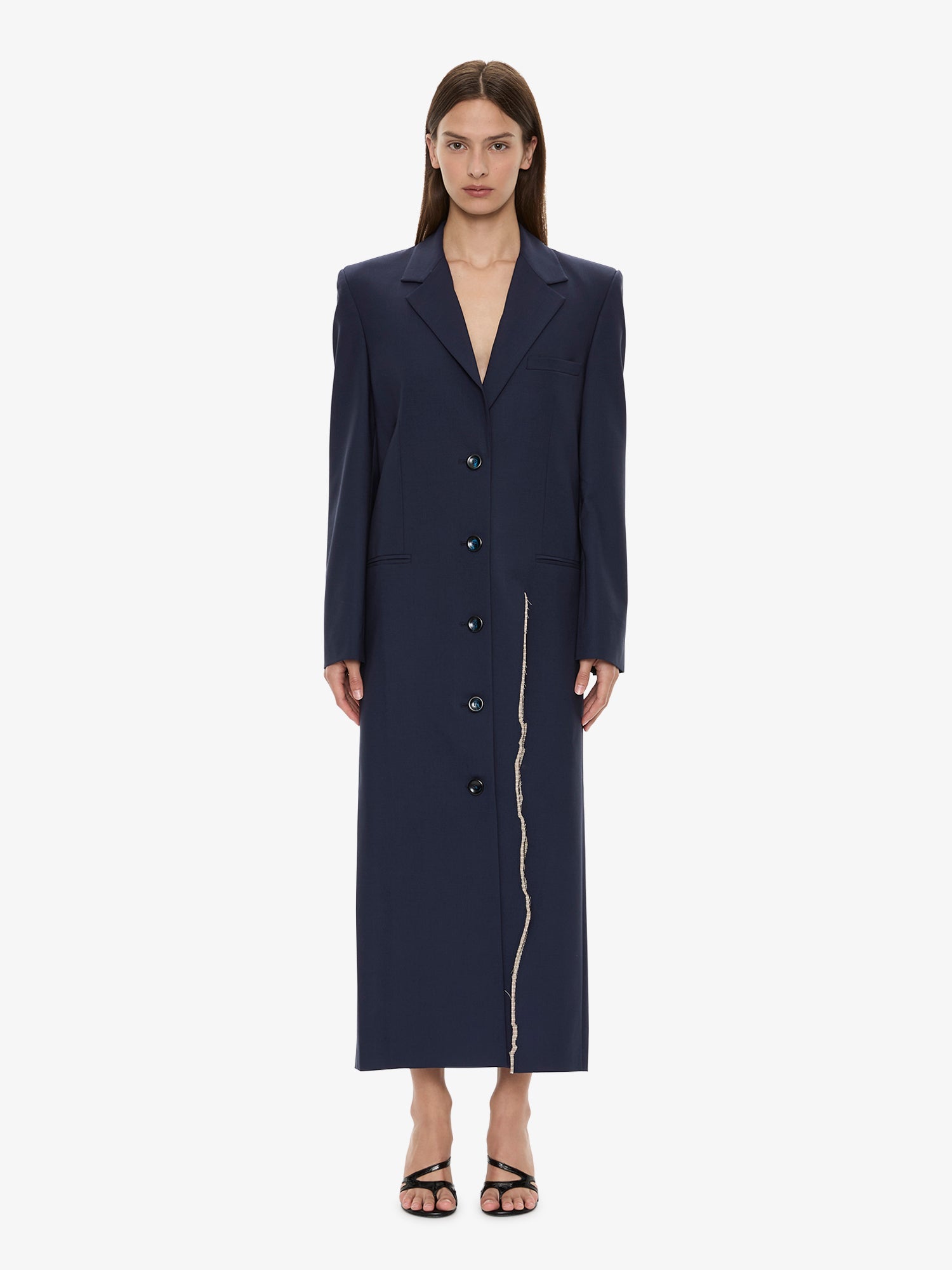 Image of Coats & Jackets. Product name - Torrent Tailored Coat in Ink colour by brand - CHRISTOPHER ESBER