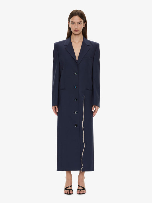 Image of Coats & Jackets. Product name - Torrent Tailored Coat in Ink colour by brand - CHRISTOPHER ESBER