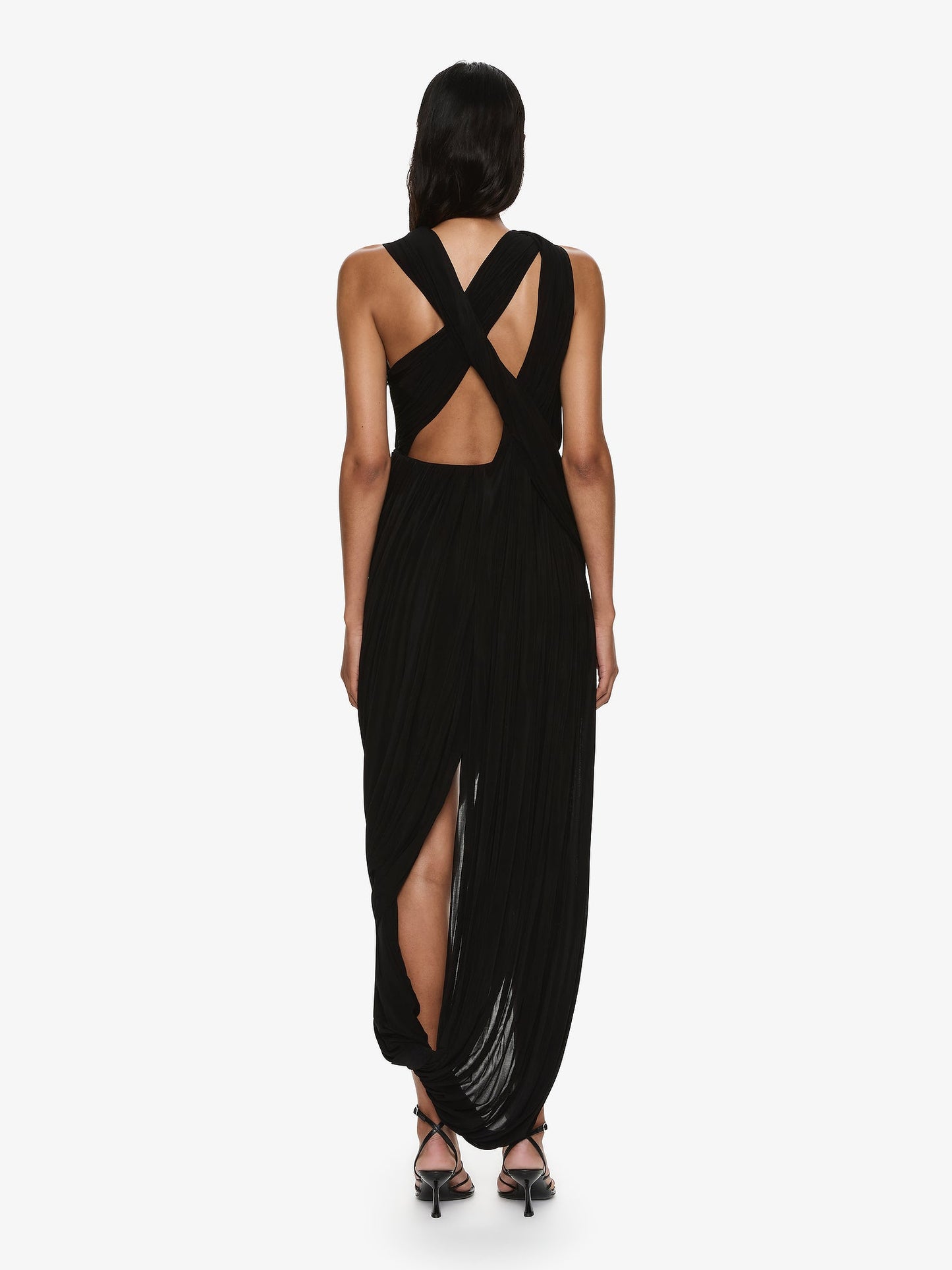 Christopher Esber Sculptured Draped Tank Dress (Black)