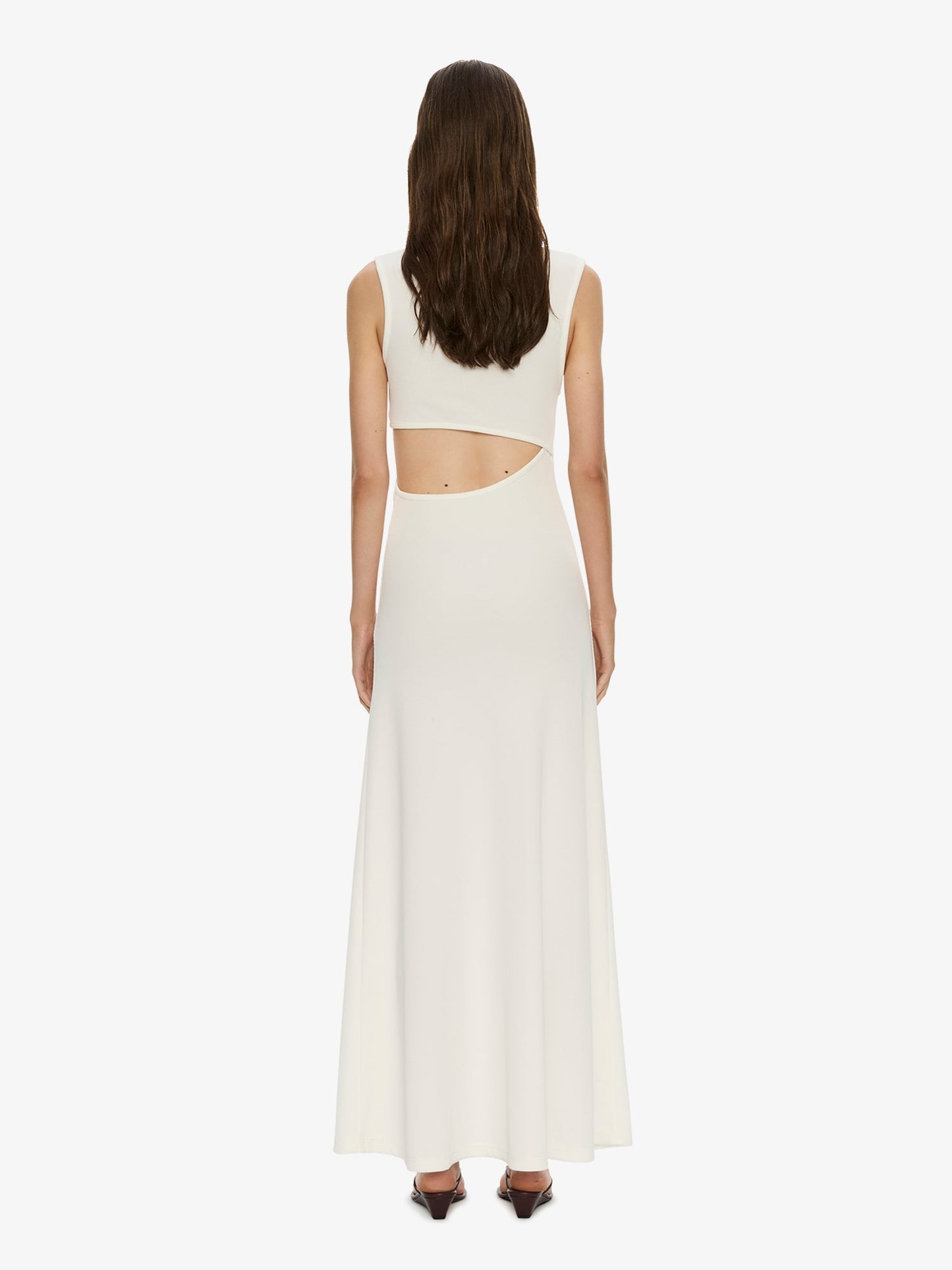 CHRISTOPHER ESBER Spiral Crystal Tank Dress (White)