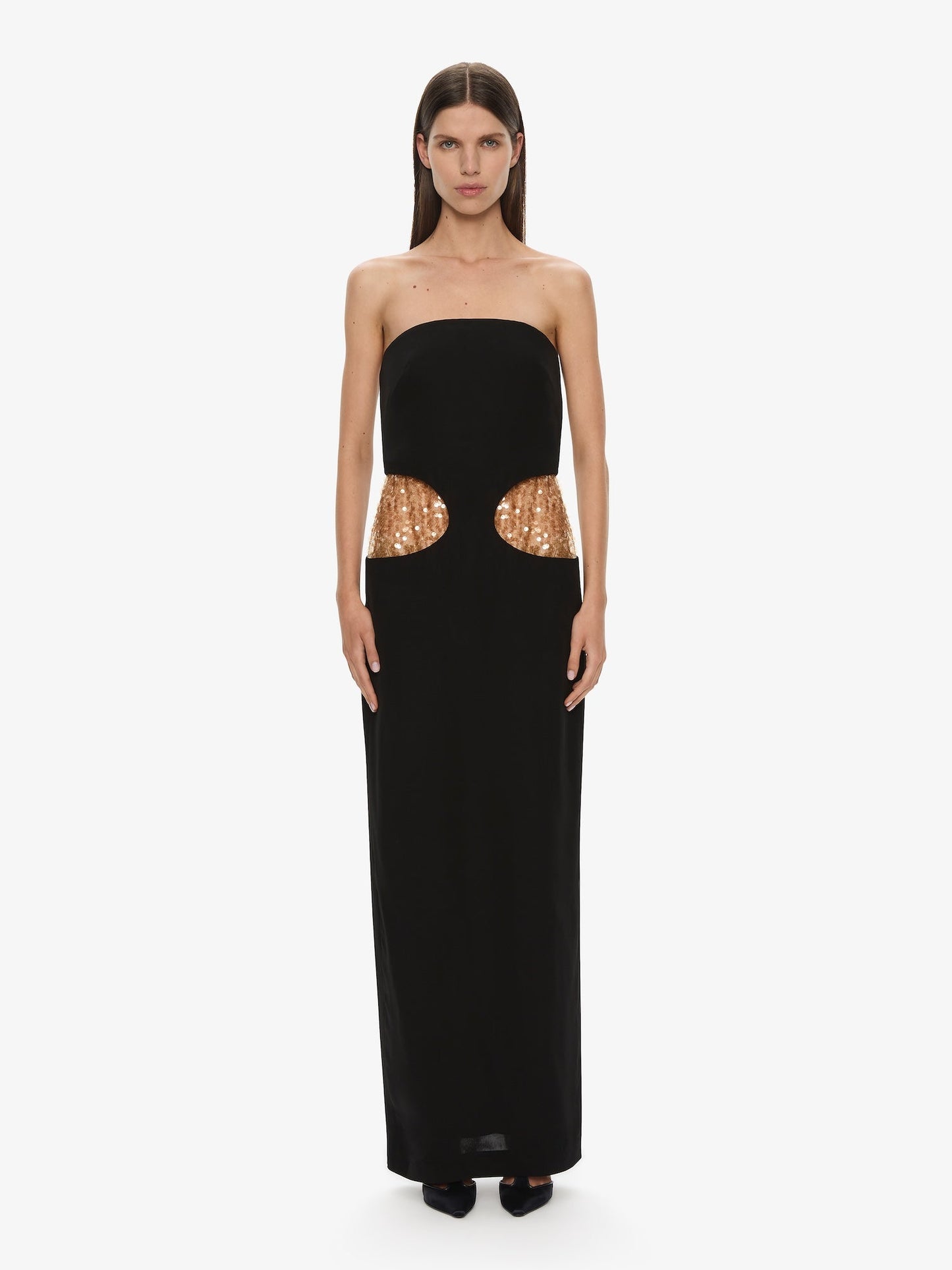 Image of Dresses. Productname: CHRISTOPHER ESBER Borough Strapless Gown in Black colour by brand - CHRISTOPHER ESBER
