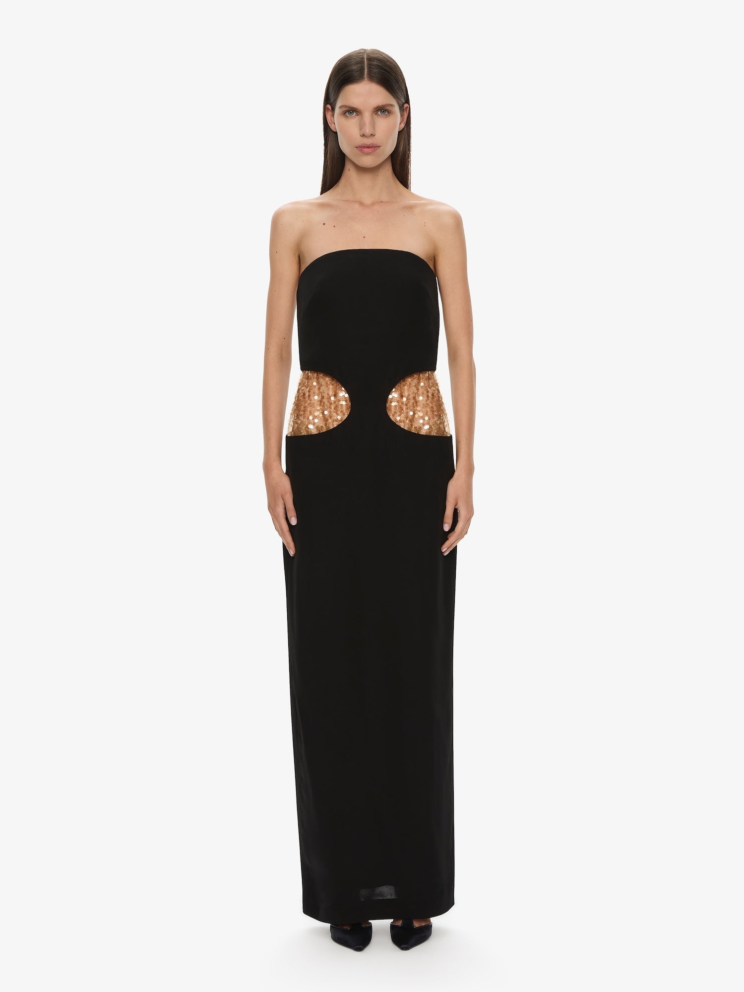 Image of Dresses. Productname: CHRISTOPHER ESBER Borough Strapless Gown in Black colour by brand - CHRISTOPHER ESBER