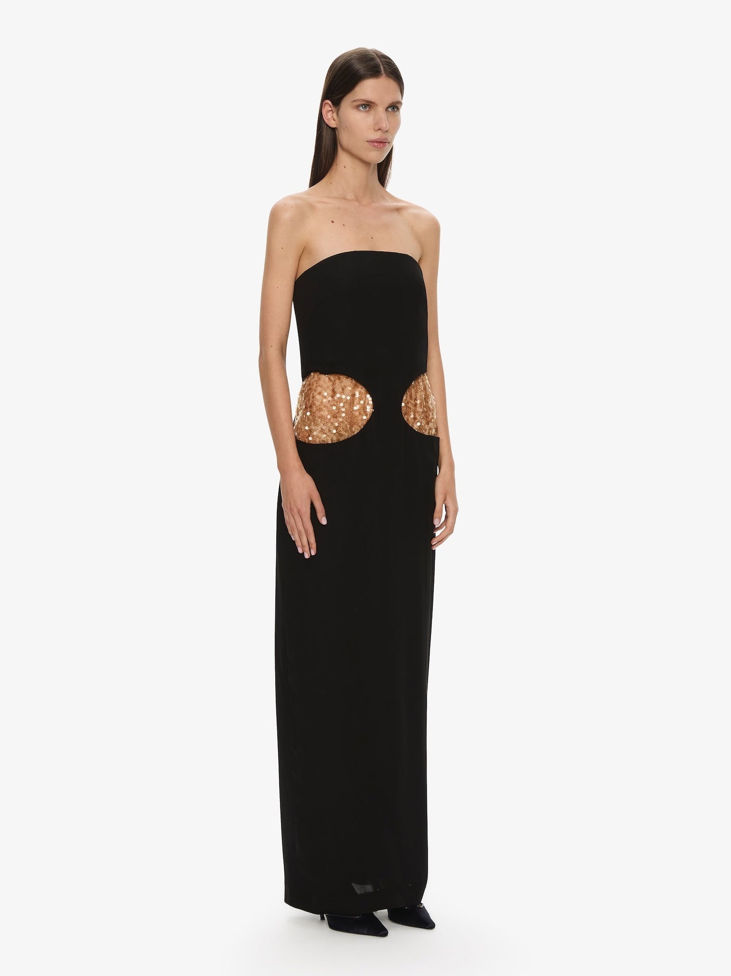 CHRISTOPHER ESBER Borough Strapless Gown (Black)