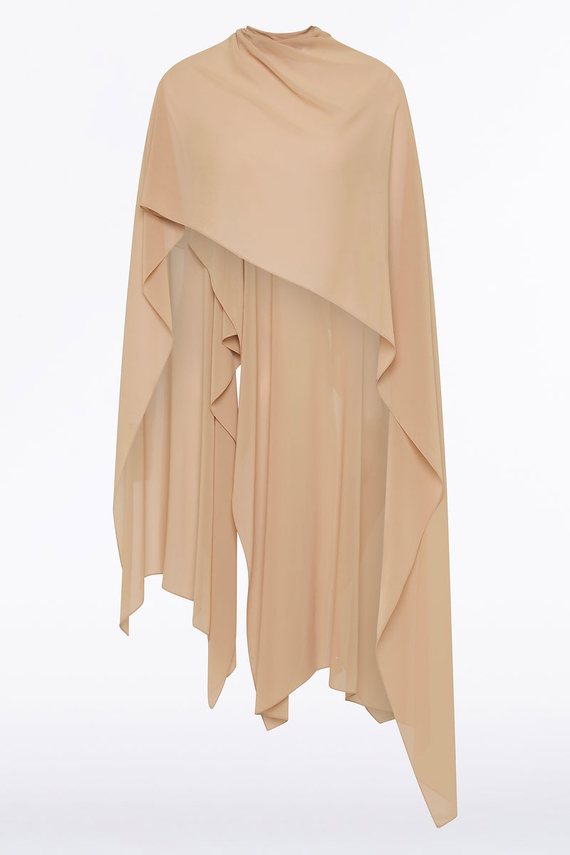 Carla Zampatti Fawn Cascata Wrap (Beige)