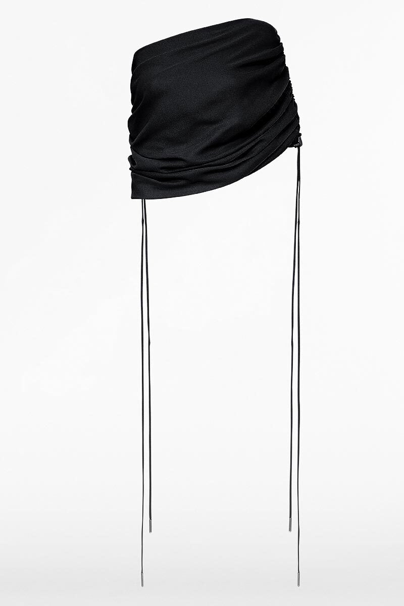 Carla Zampatti Crepe Coulisse Shrug (Black)