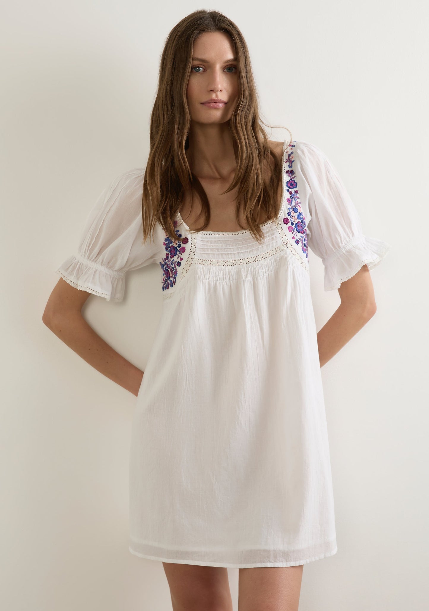 Auguste The Label Lana Mini Dress (White)