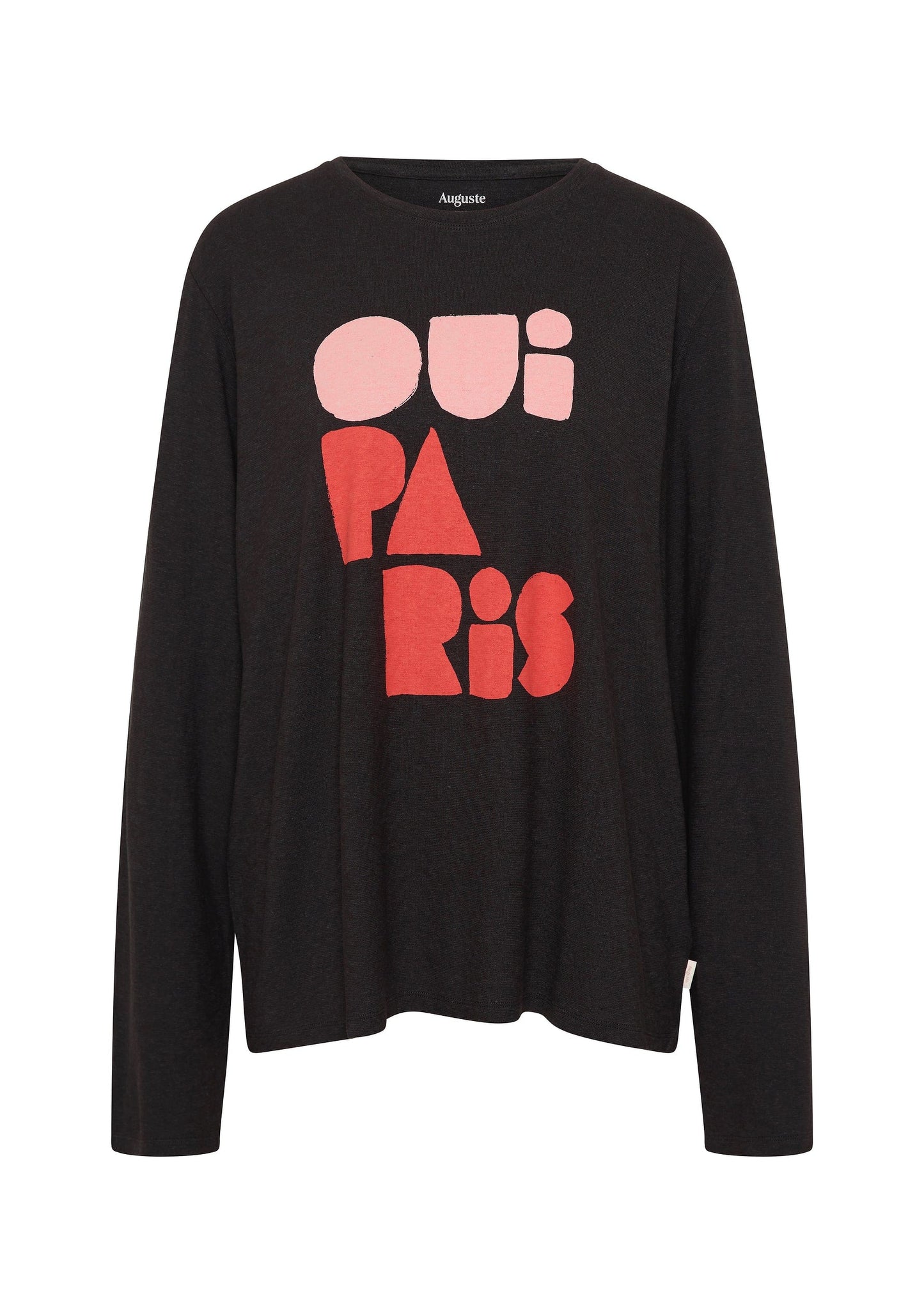 Auguste The Label Oui Paris North Long Sleeve Tee (Black)