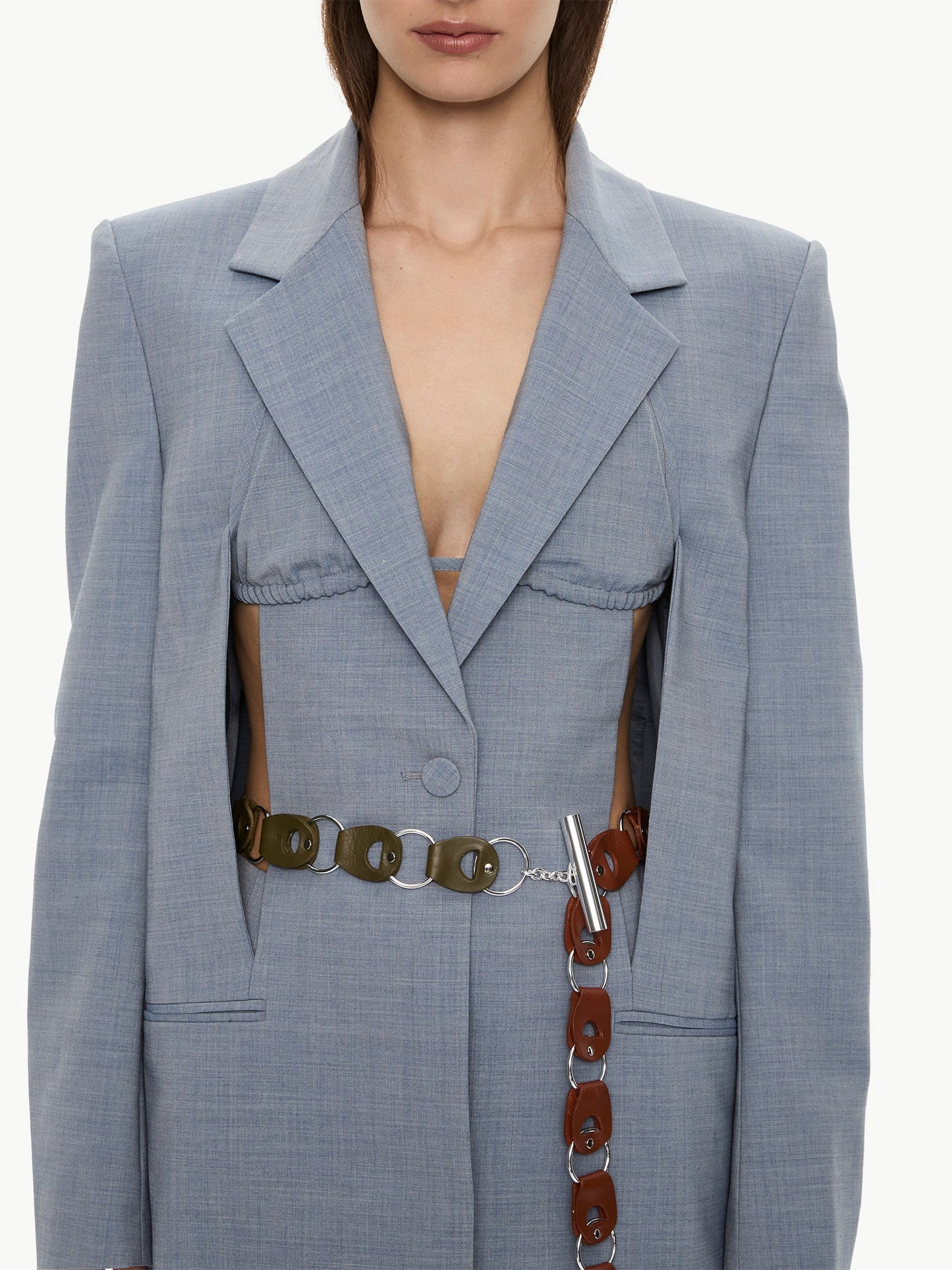 CHRISTOPHER ESBER Slashed Bikini Blazer (Lightwash)